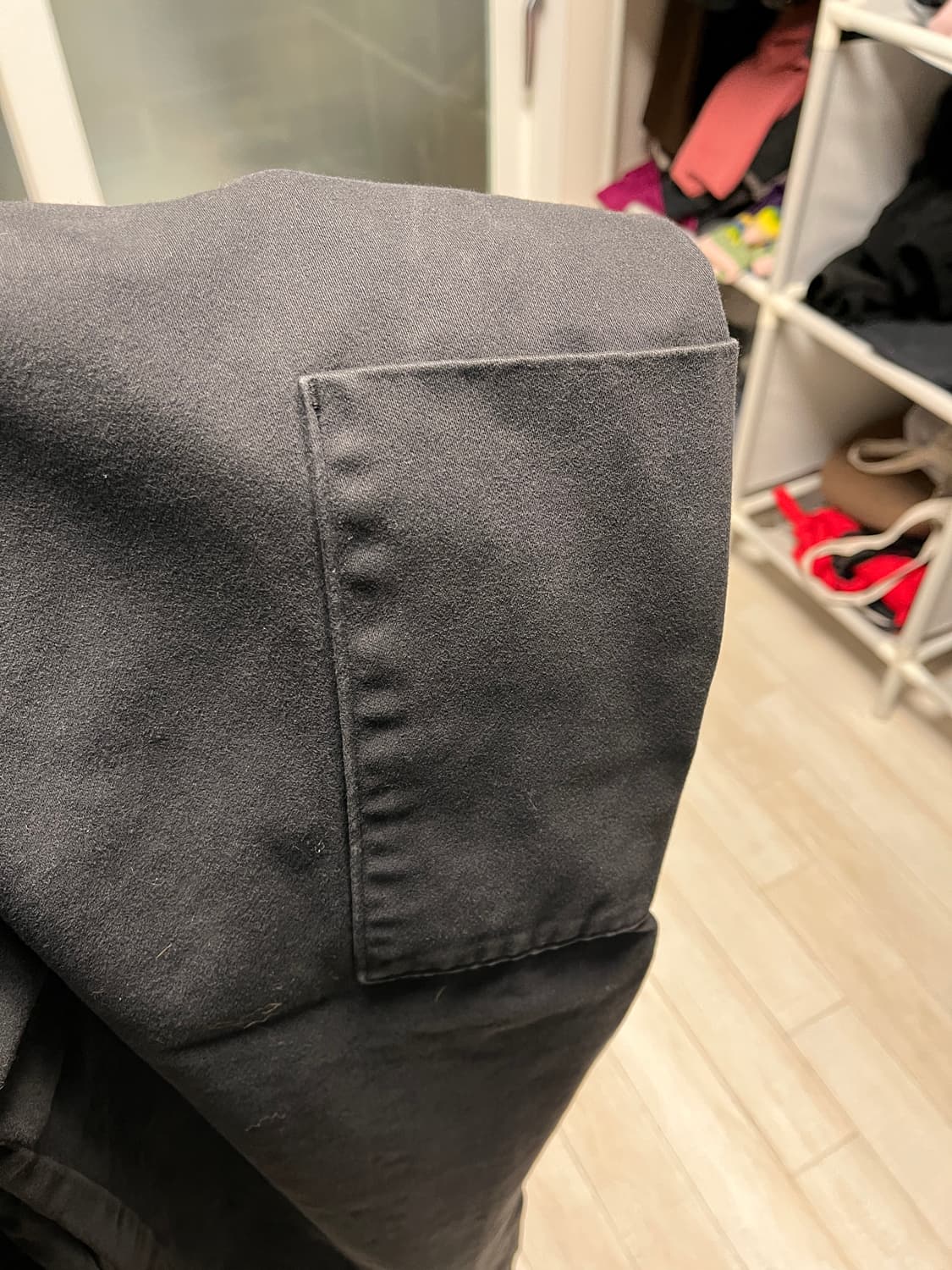 이지 갭 엔지니어드 바이 발렌시아가 사틴 카고 팬츠 블랙 L 상품이미지4