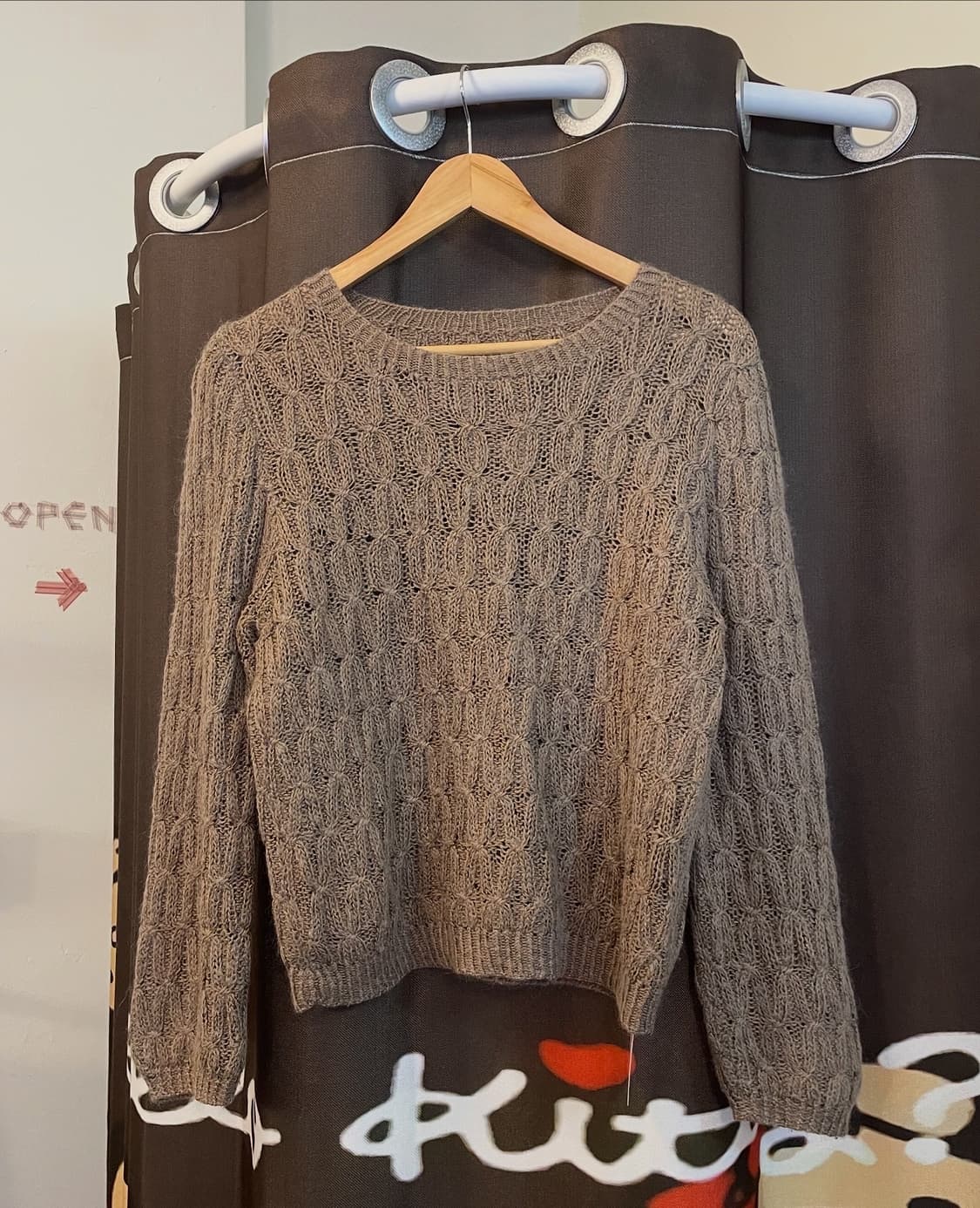 베이지 케이블 니트 [무배] 상품이미지5