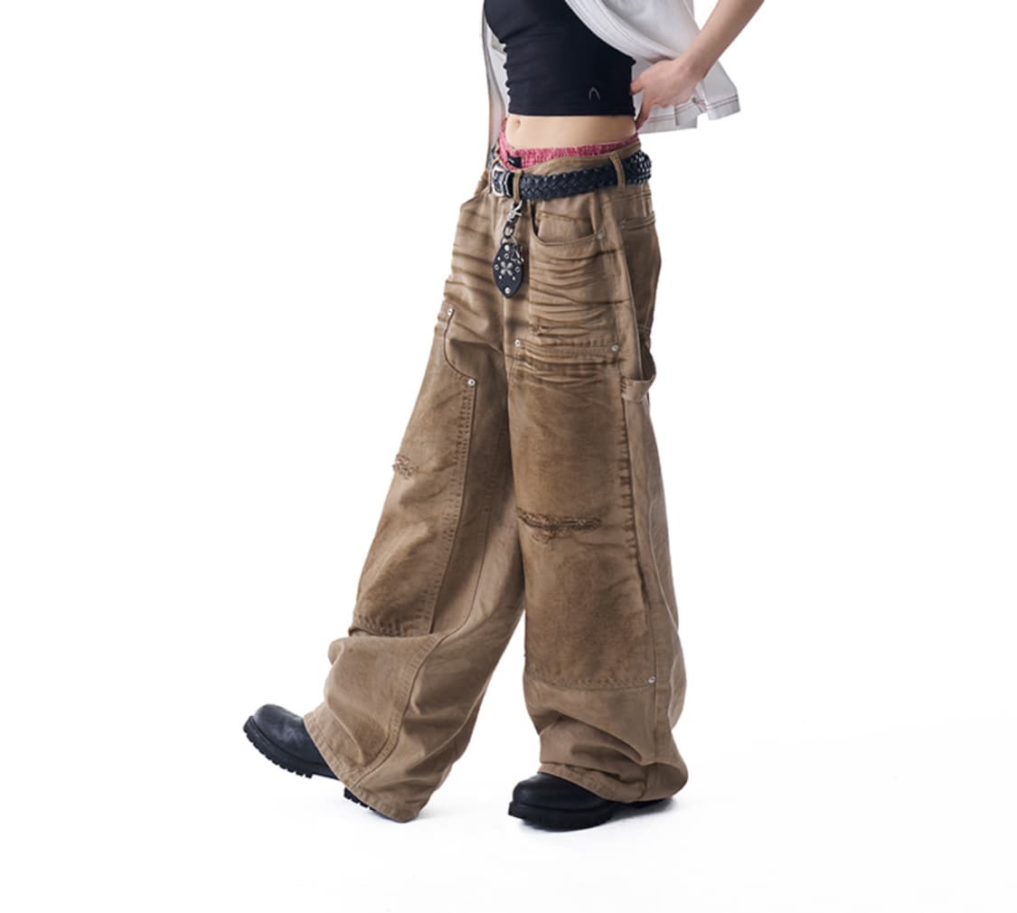 AAKAM 아캄 Dirty Washed Cotton Pants 코튼팬츠 상품이미지2