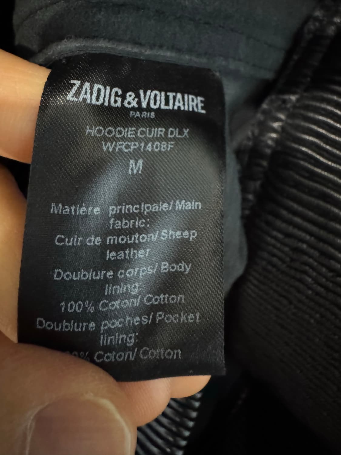Zadig&voltaire 쟈딕앤볼테르 램스킨 후디 상품이미지5