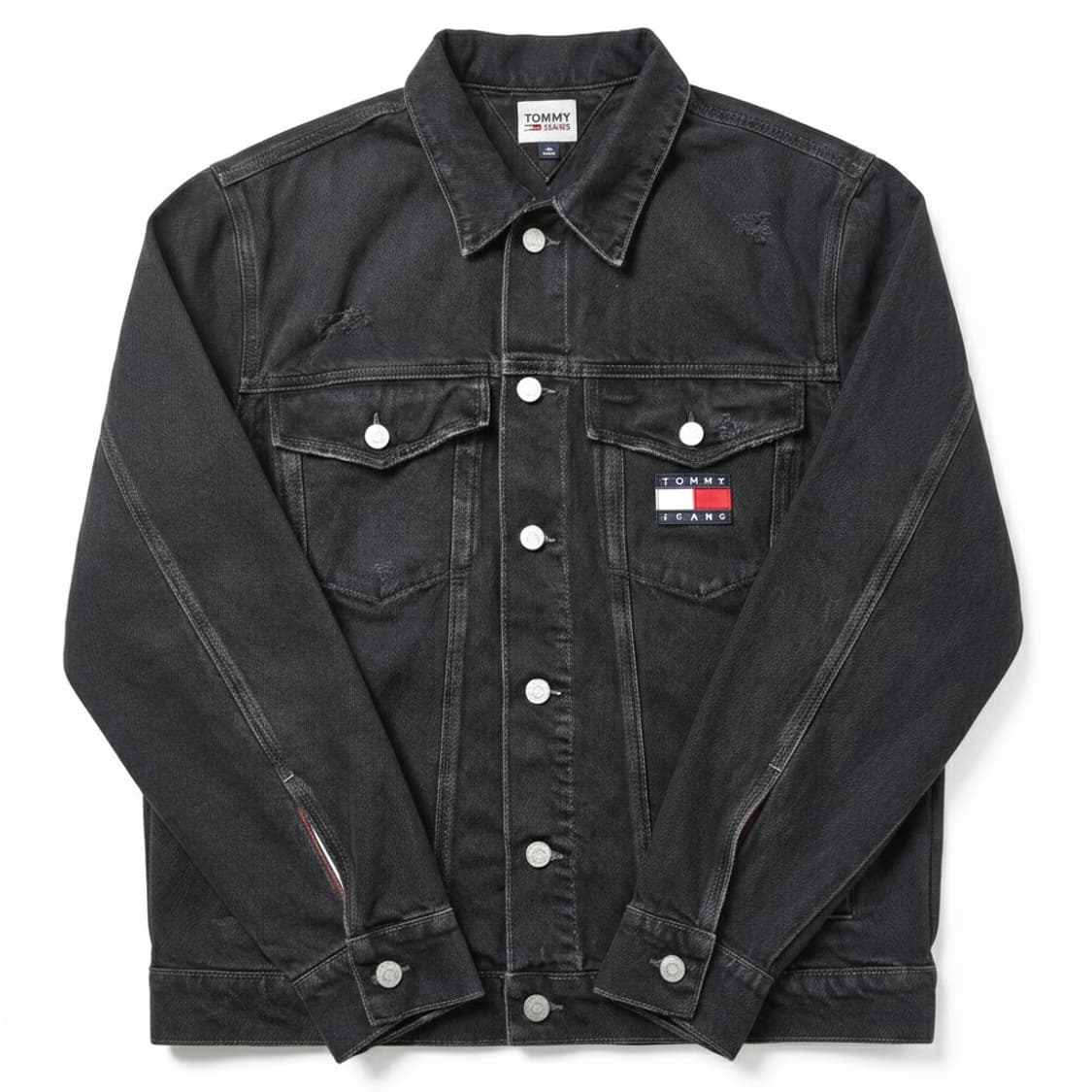 {레어템} 타미 흑청 데님 자켓 [L] 상품이미지1