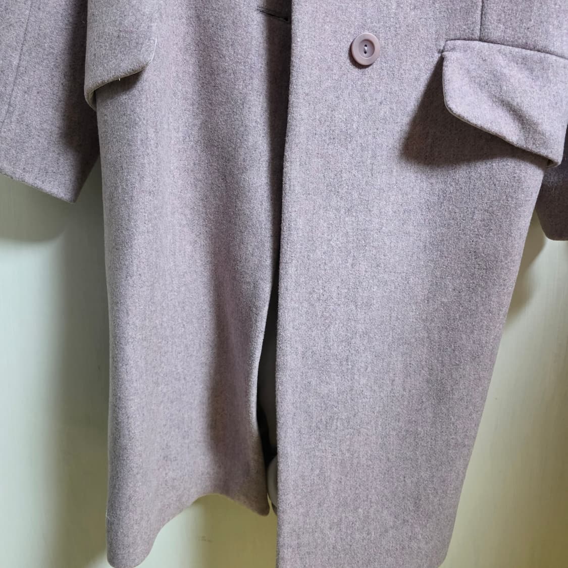 cos 싱글 브레스티드 울블렌드 코트 32(55사이즈) 라일락 상품이미지4