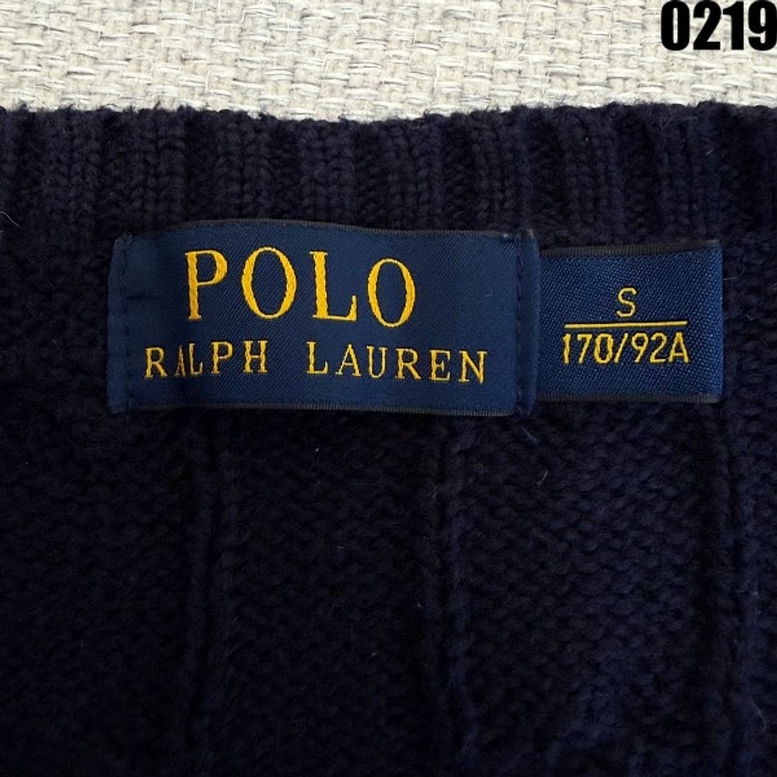 폴로 랄프로렌 정품 코튼 케이블 니트 S 0219  상품이미지3