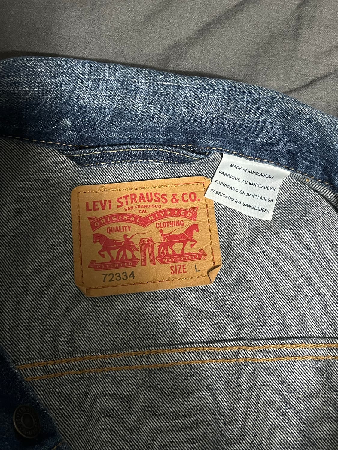 리바이스 청자켓 L 상품이미지3