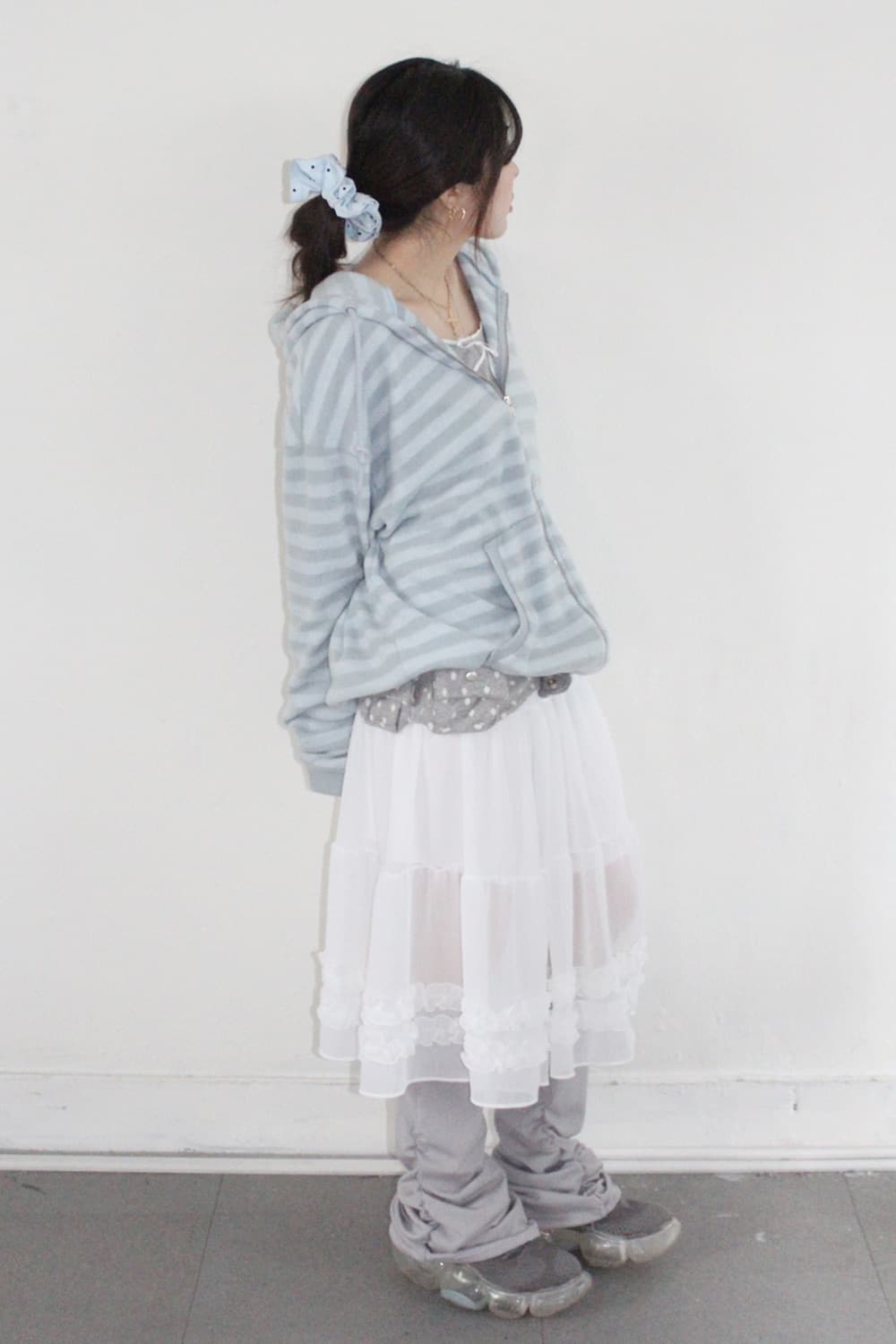 히피디피 포그 미디 스커트/아이보리 상품이미지1