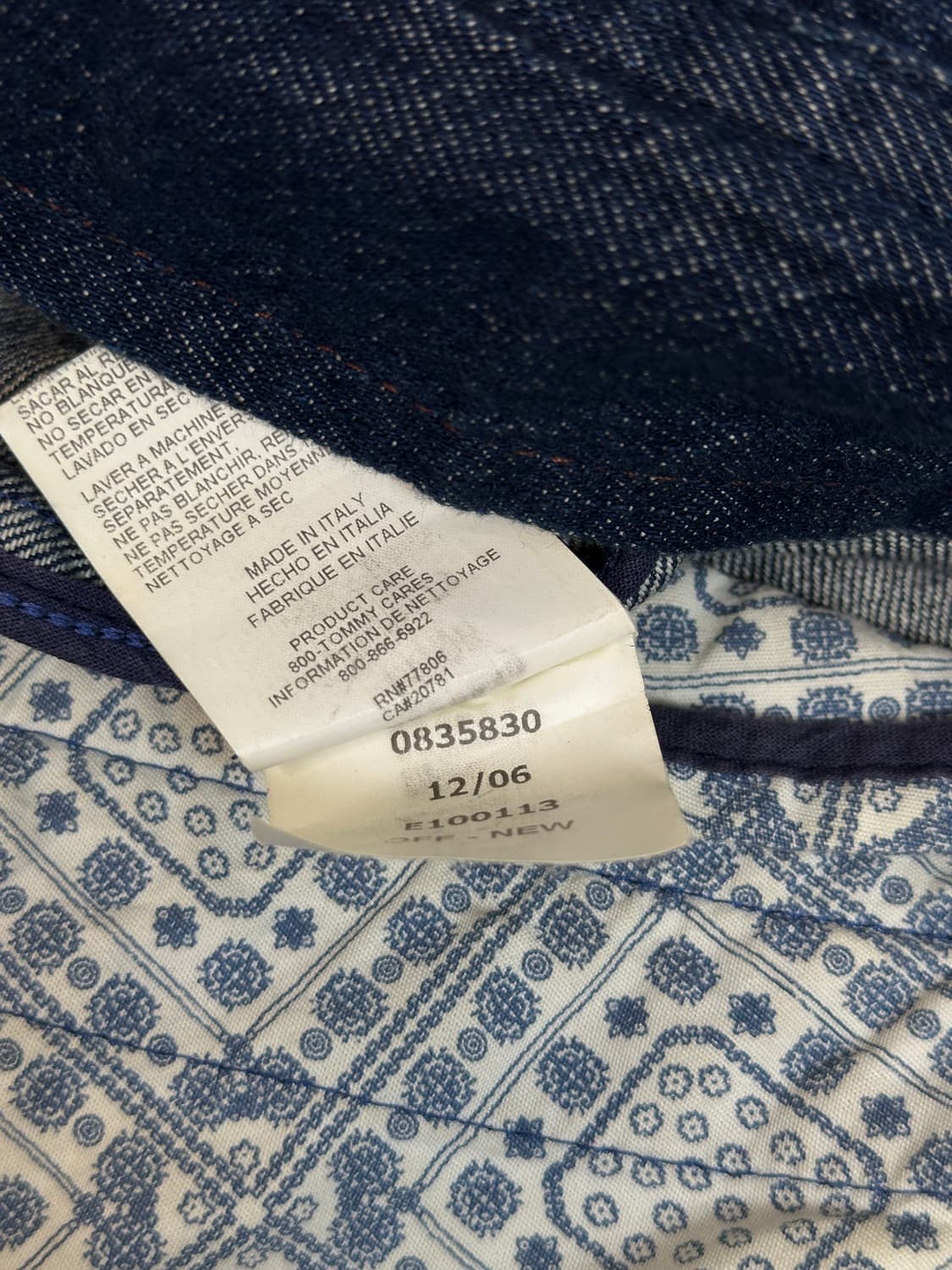 타미 italy 진청 데님 자켓 XL 상품이미지5