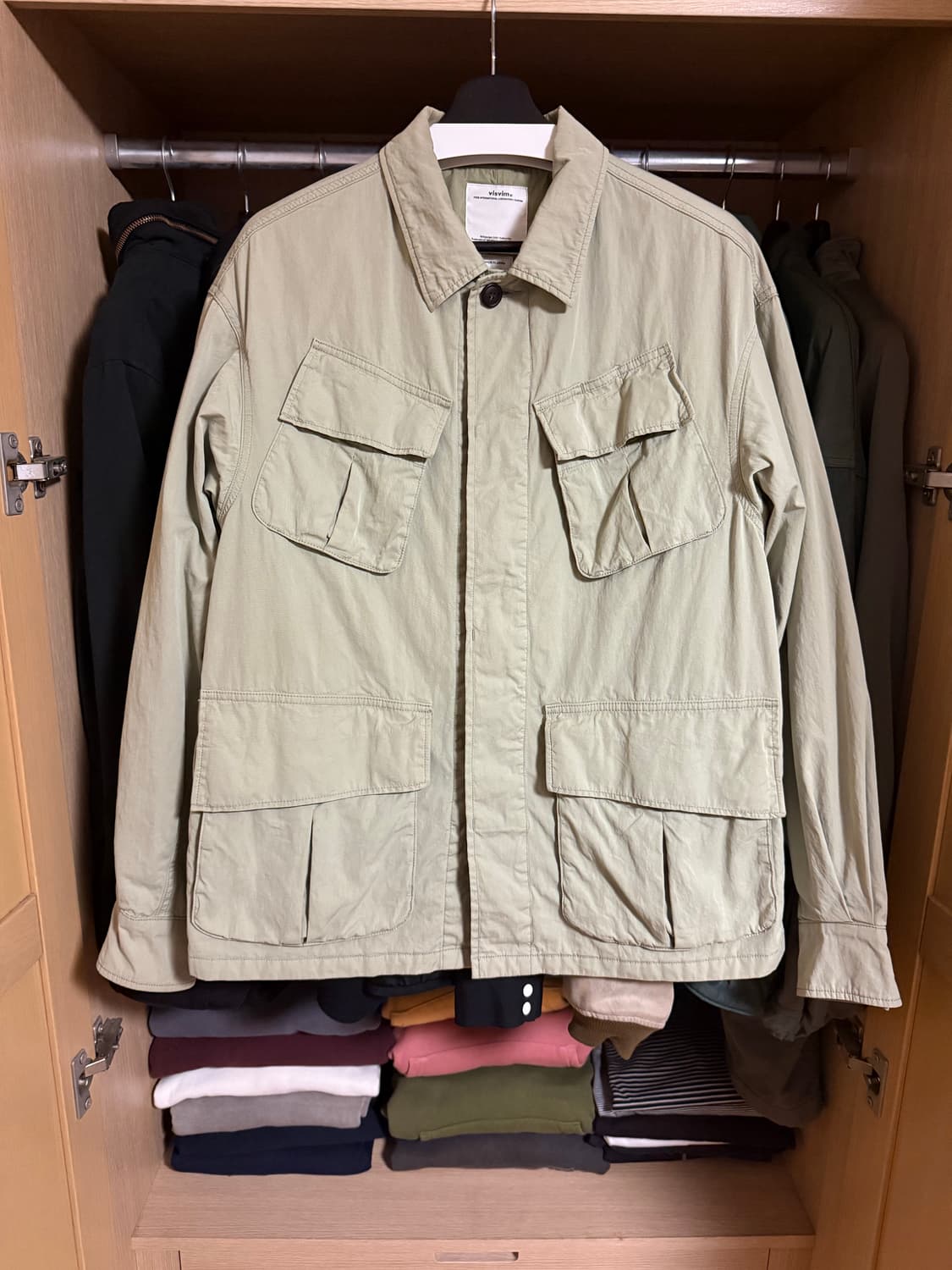 [1] 비즈빔 트로피컬 컴뱃 자켓 라이트그린 상품이미지1