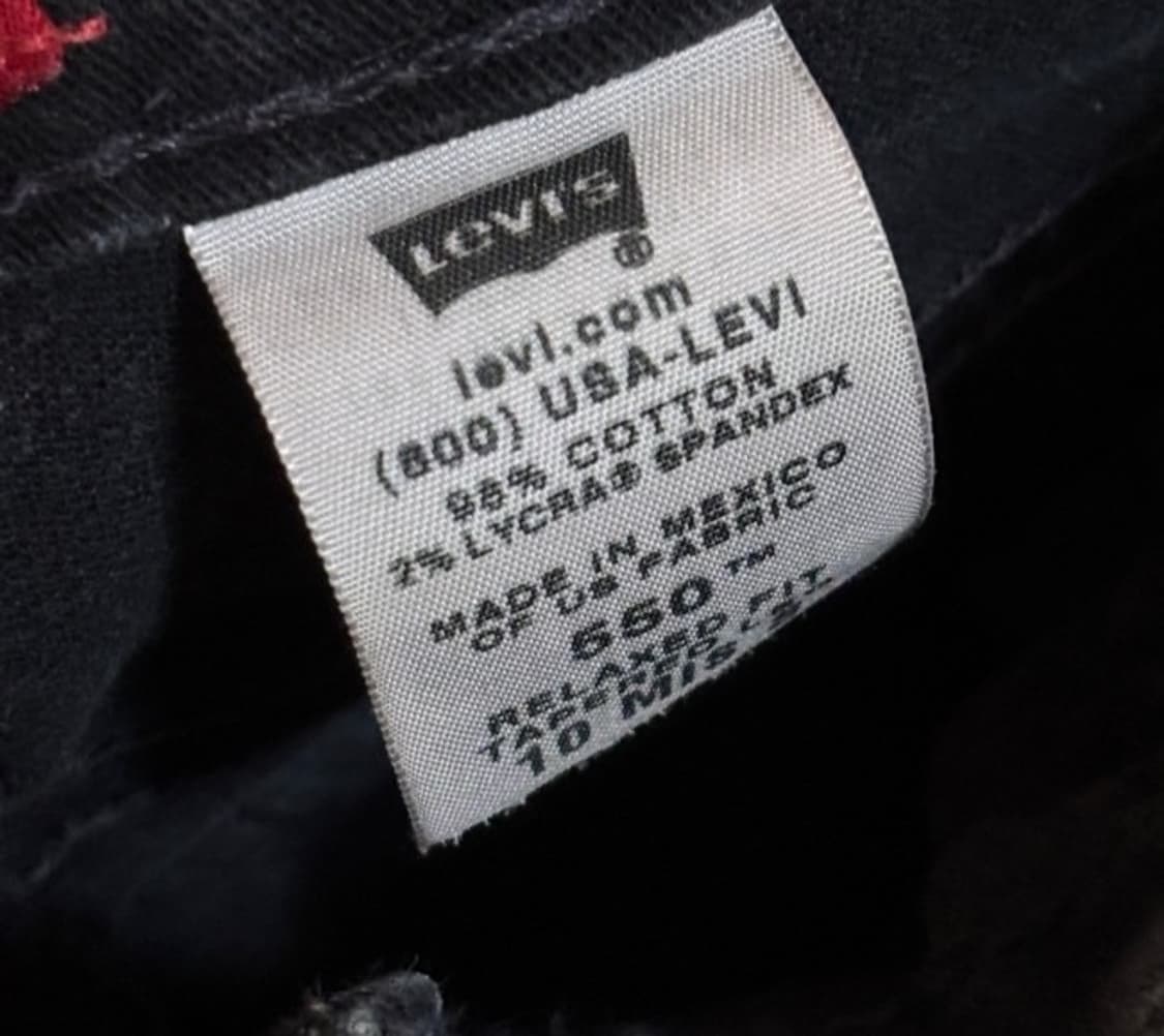 리바이스 550 USA LEVL 흑청바지 데님청바지 데님팬츠 30인치 상품이미지5