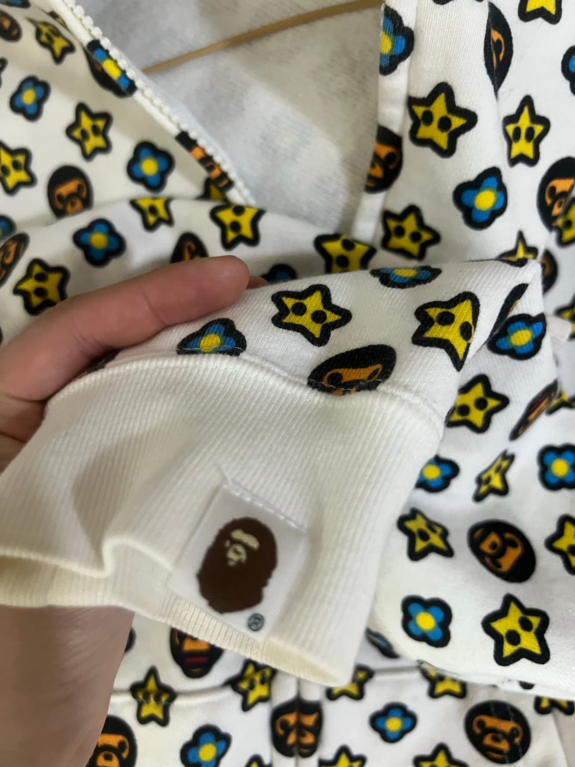 베이프 마일로 모노그램 후드집업 상품이미지3