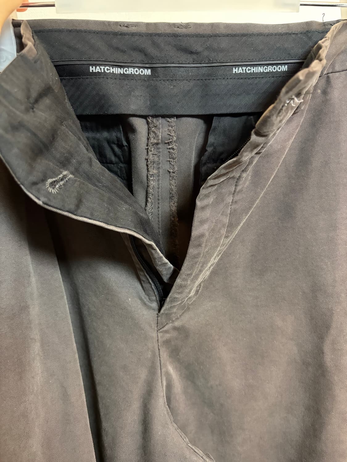 급처) 해칭룸 와이드 커브 트라우저 브라운(3) 상품이미지3