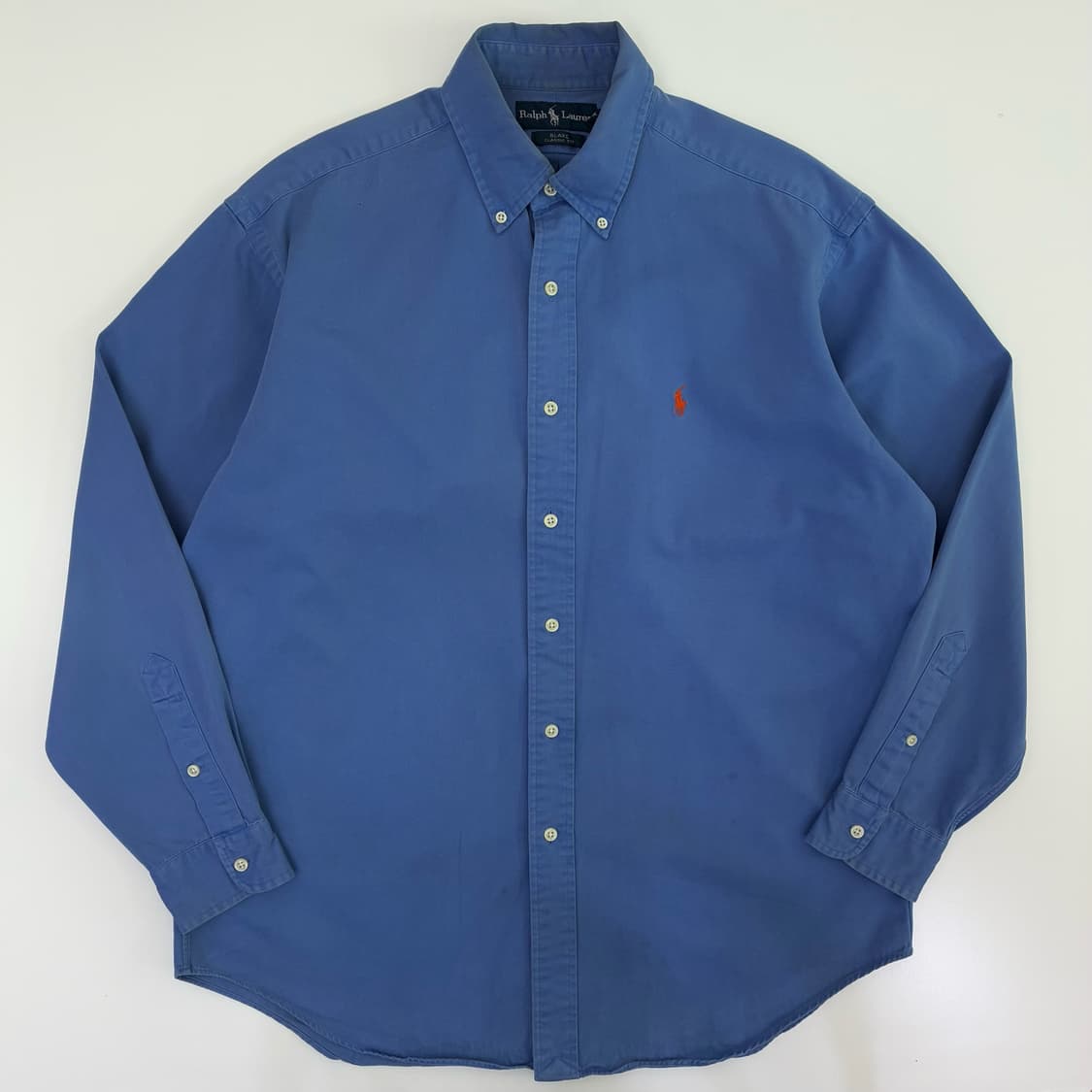 Polo  폴로 랄프로렌  자수 소라블루 코튼 셔츠 상품이미지1