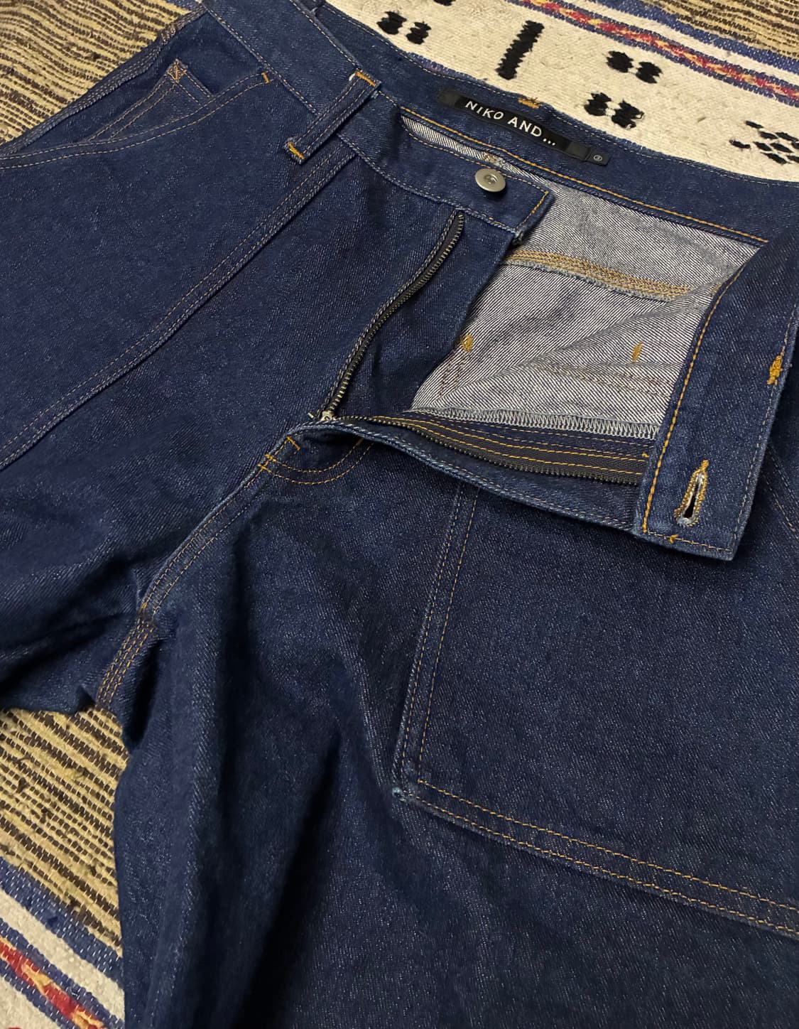 (3/32)niko and 니코앤드 와이드 실루엣 데님 카펜터 워크팬츠  상품이미지3