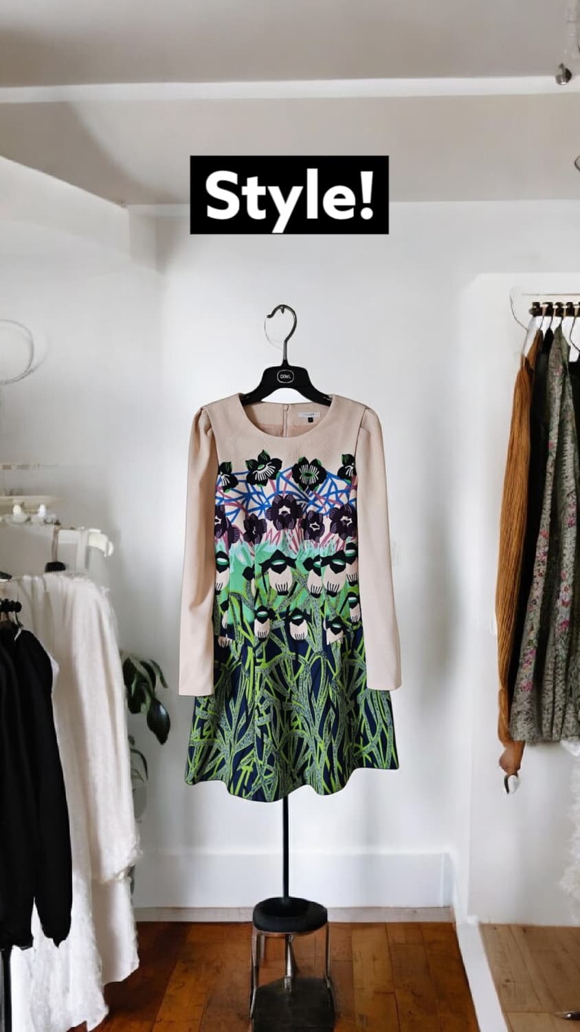 티렌 콜라보 플라워 프린트 미디원피스 55 상품이미지1