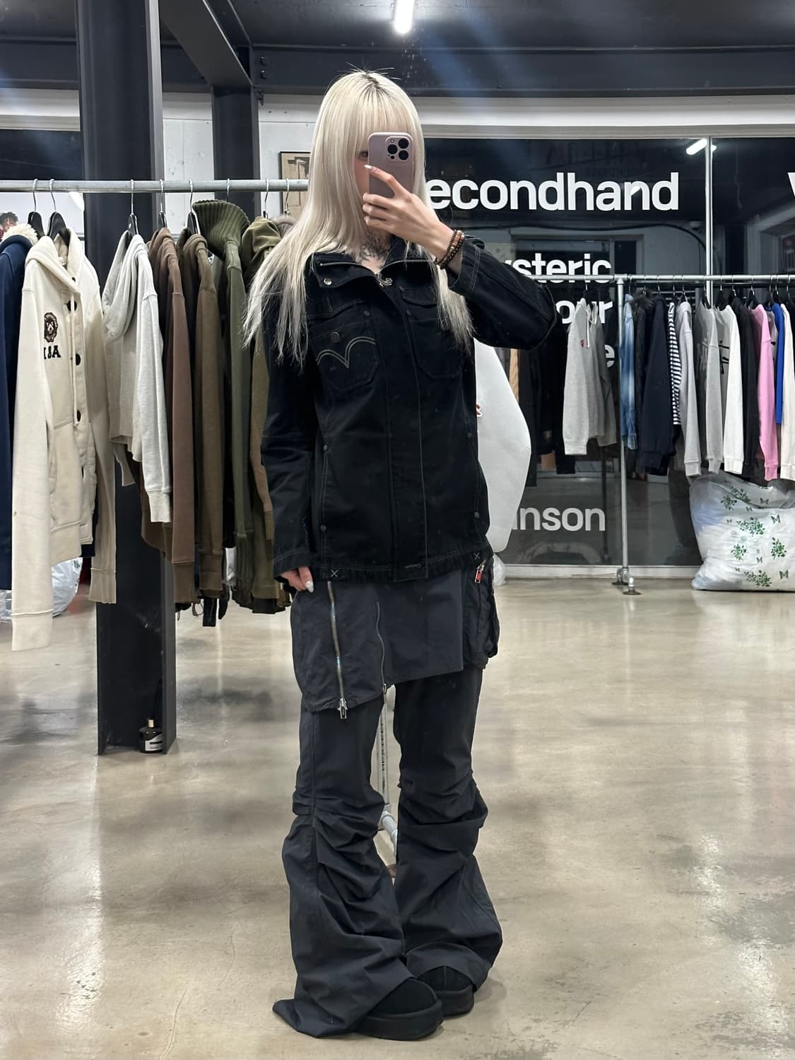 리바이스 올블랙 y2k 웨스턴 워크 자켓 상품이미지3