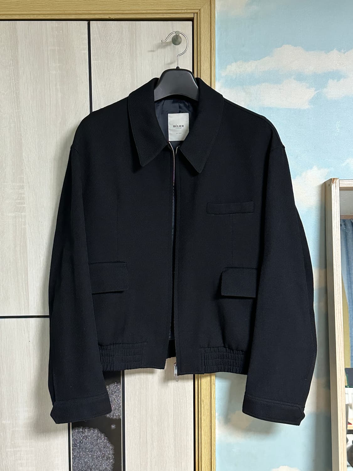 (XL) 벨리에 다이애그널 블루종 블랙 상품이미지2