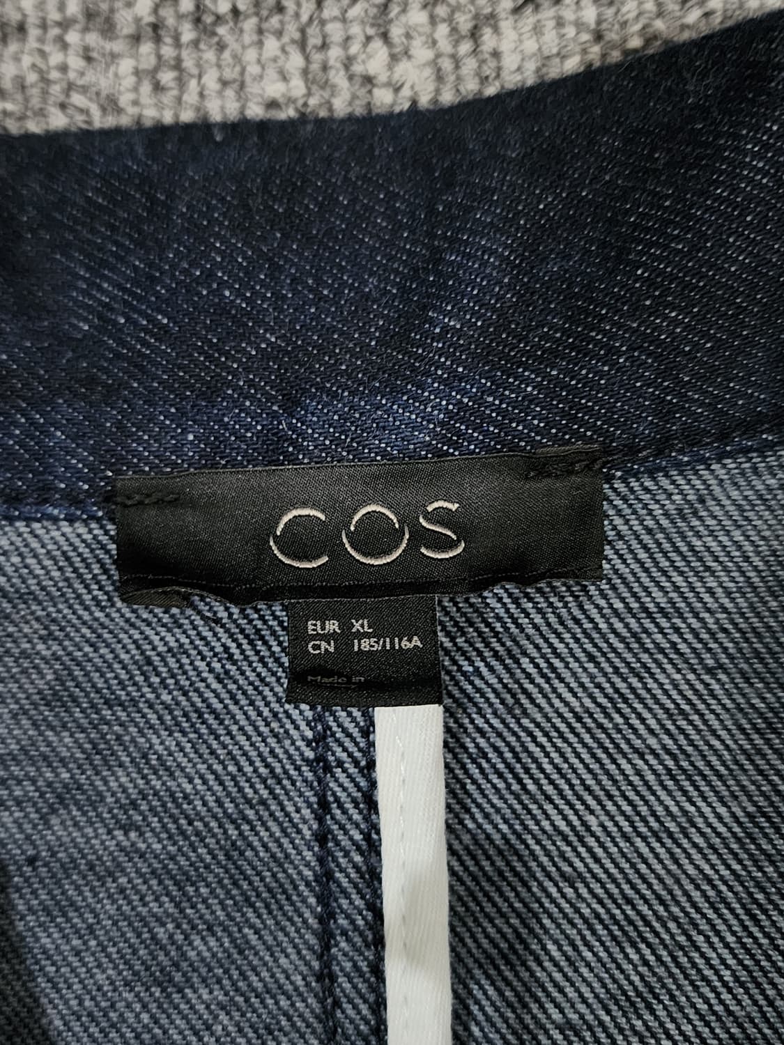 COS 코스 미니멀 데님 자켓 XL 상품이미지5