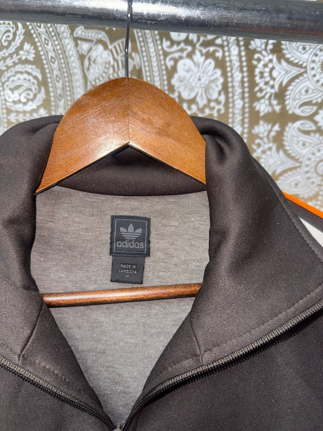 아디다스 오렌지브라운 저지 트랙탑  상품이미지5