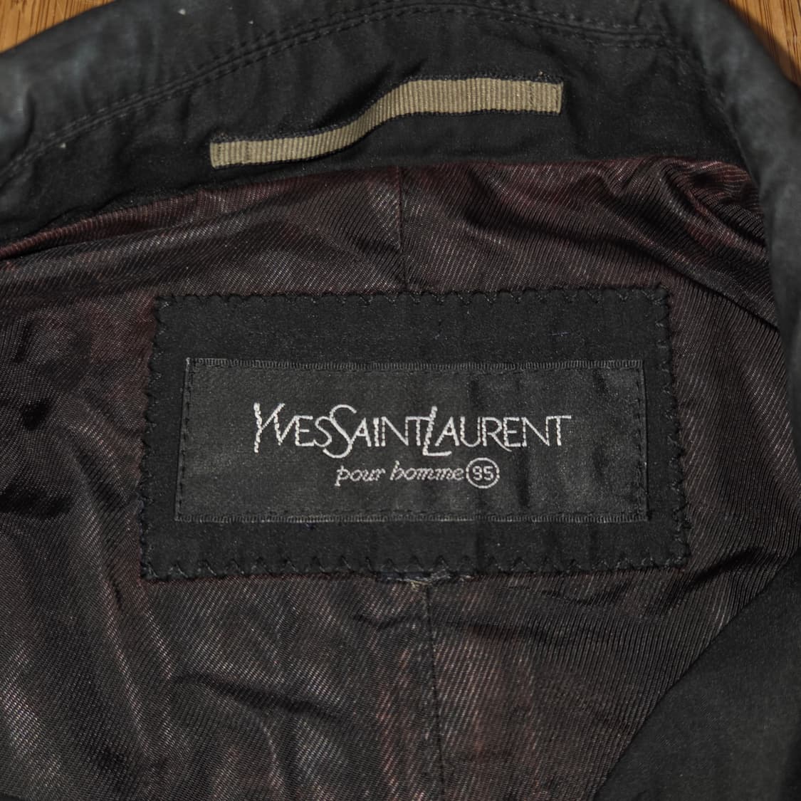 YSL 입생로랑 왁스 블루종 자켓 (실XL)
 상품이미지5