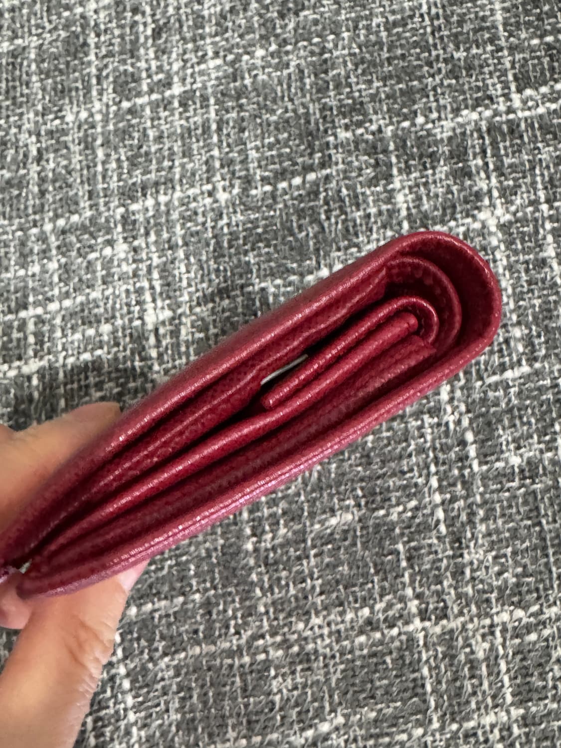 프라다 사피아노 반지갑 레드 정품 상품이미지6