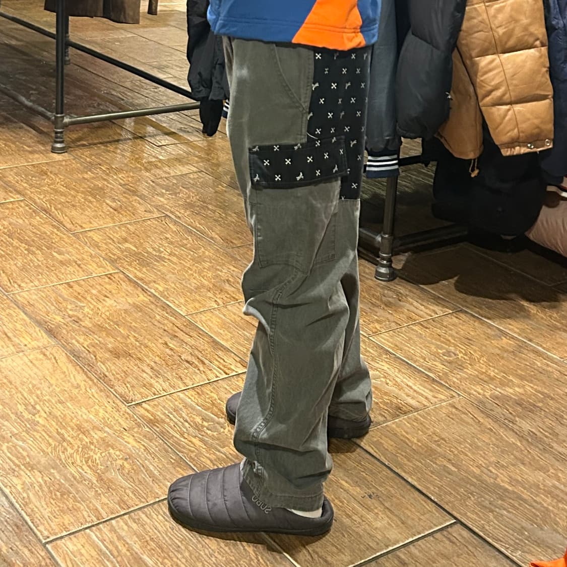 [HI] VTG 패치워크 카고팬츠 카키 상품이미지4