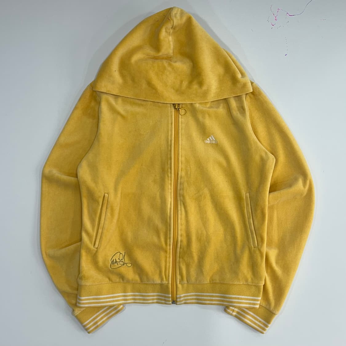 Adidas 아디다스 글리터 골드 블랙 트랙탑 후드집업 상품이미지3