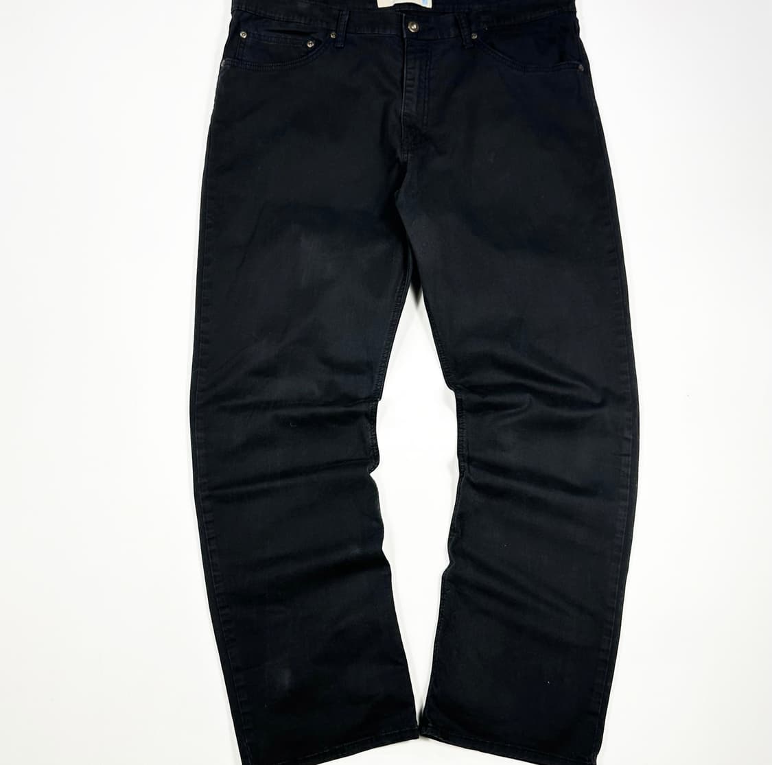 랭글러 스트레이트 흑청 블랙진 데님 팬츠 (36인치) 상품이미지3