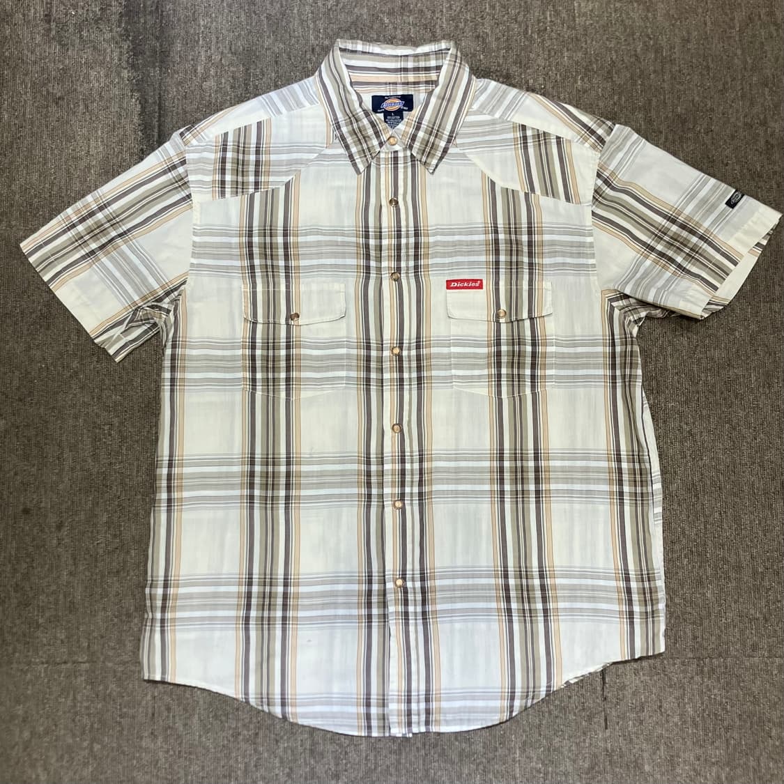 (L) Dickies 디키즈 체크 웨스턴 반팔 셔츠 상품이미지7