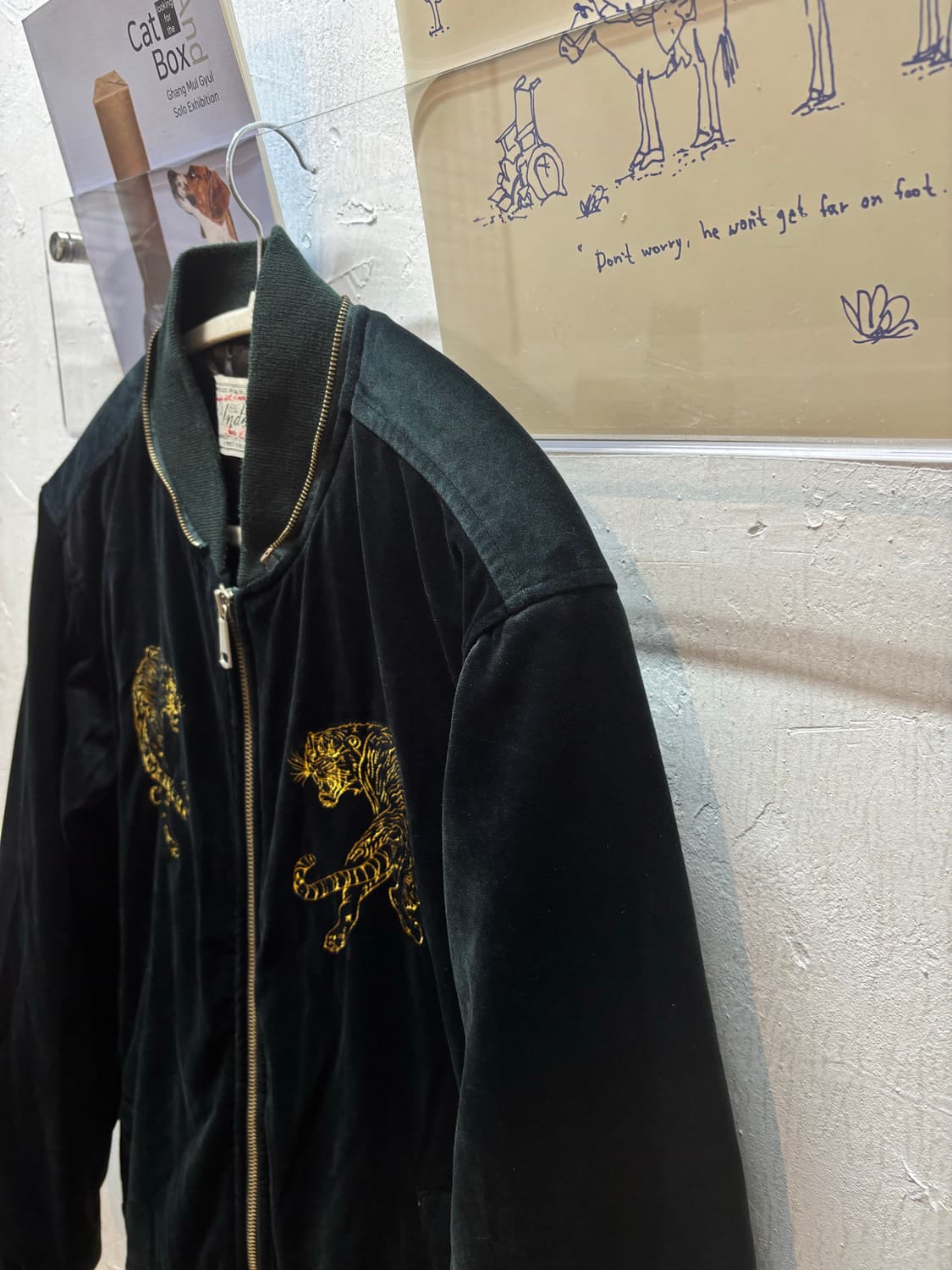 언더에어 벨벳 스카잔 다크 그린 상품이미지7