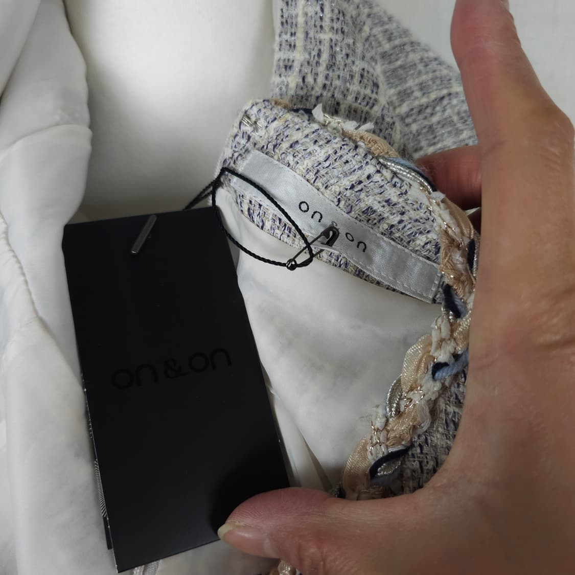 (새상품)on&on 트위터 원피스 여성55사이즈  상품이미지3