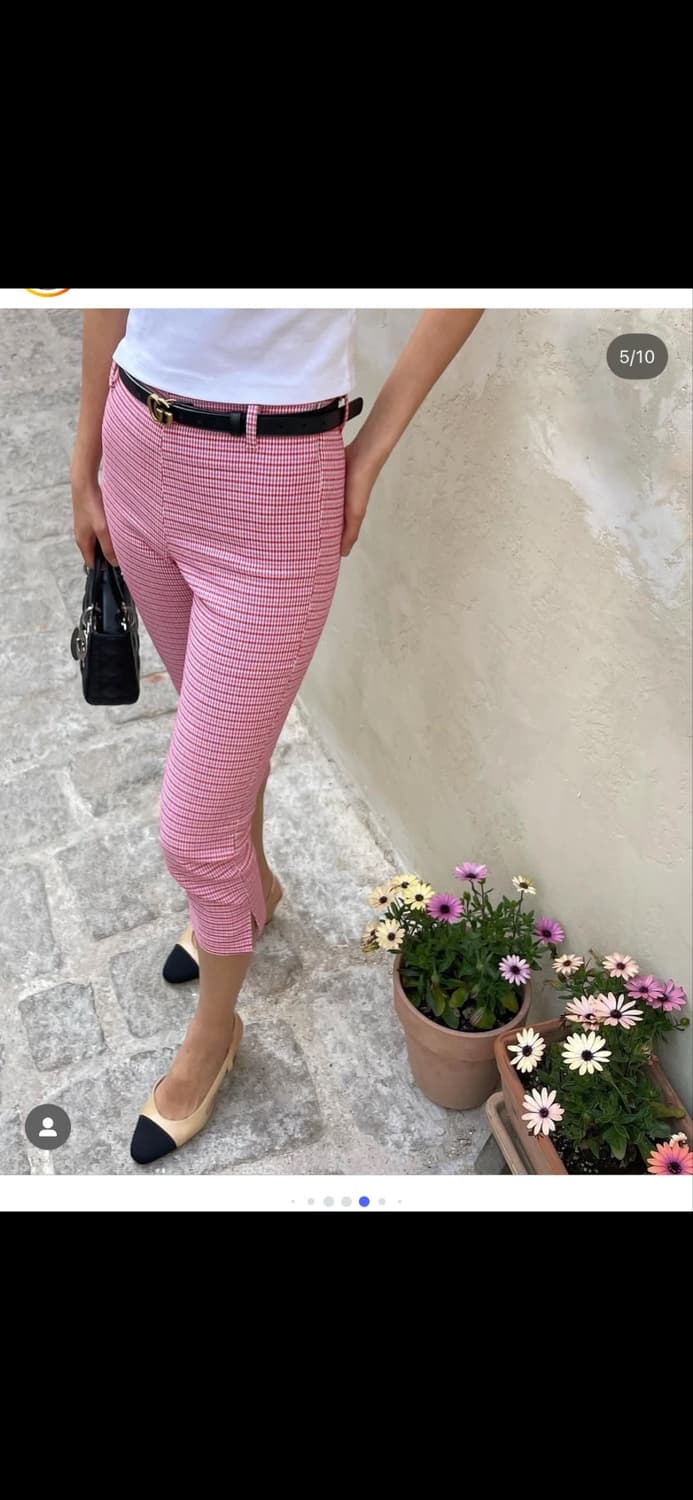 Memo 오드리 팬츠 멀티 핑크 S 상품이미지4