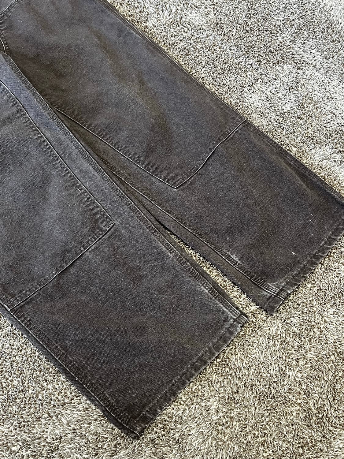 Carhartt B136 DKB 칼하트 빈티지 더블니 팬츠 다크브라운 상품이미지3