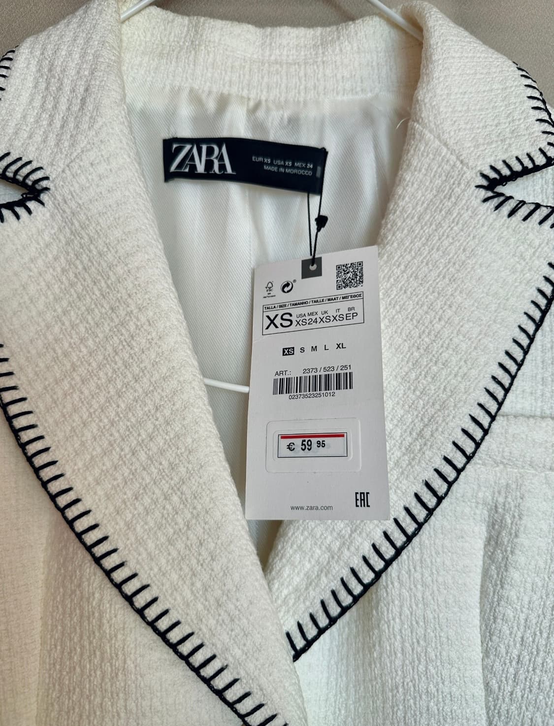 자라 트위드자켓 XS 상품이미지4