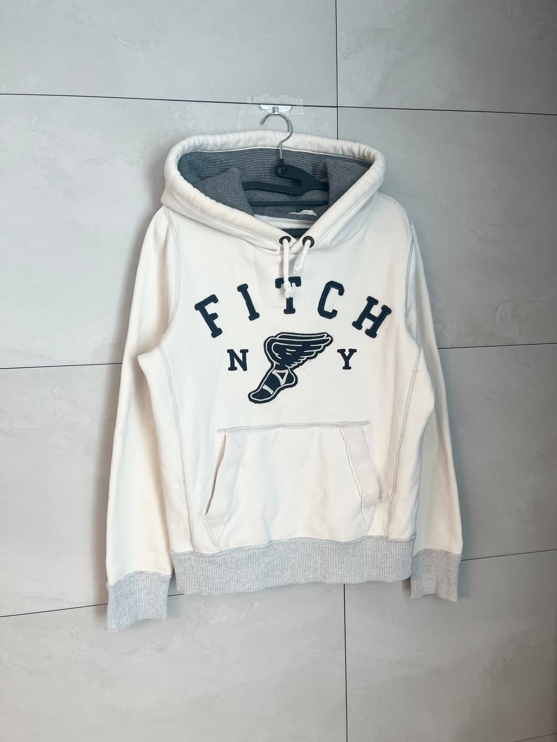 극희귀 아베크롬비 스펠로고 화이트 후드티 [S] 상품이미지2