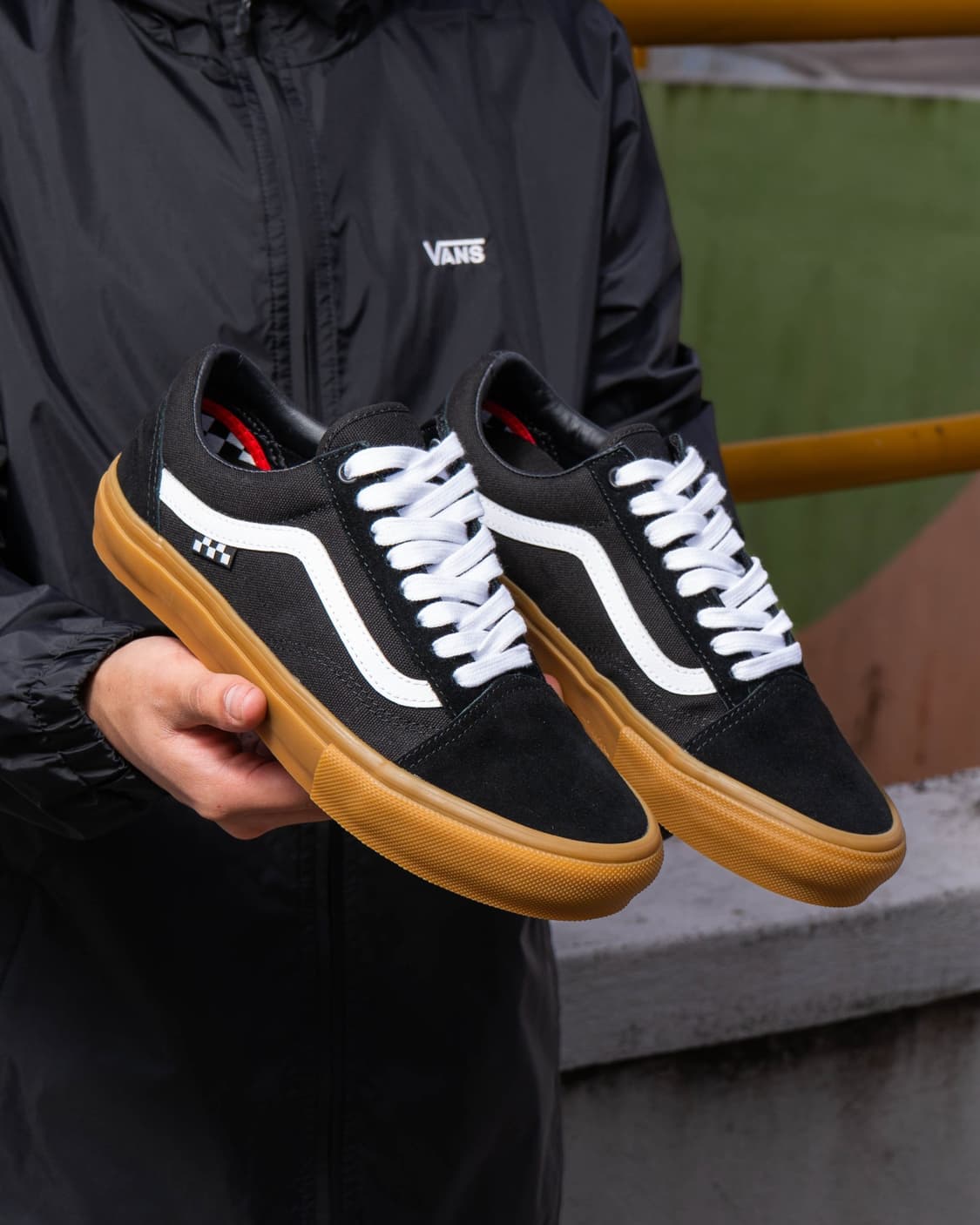 (300) 반스 스케이트 올드스쿨 블랙 검솔 상품이미지1