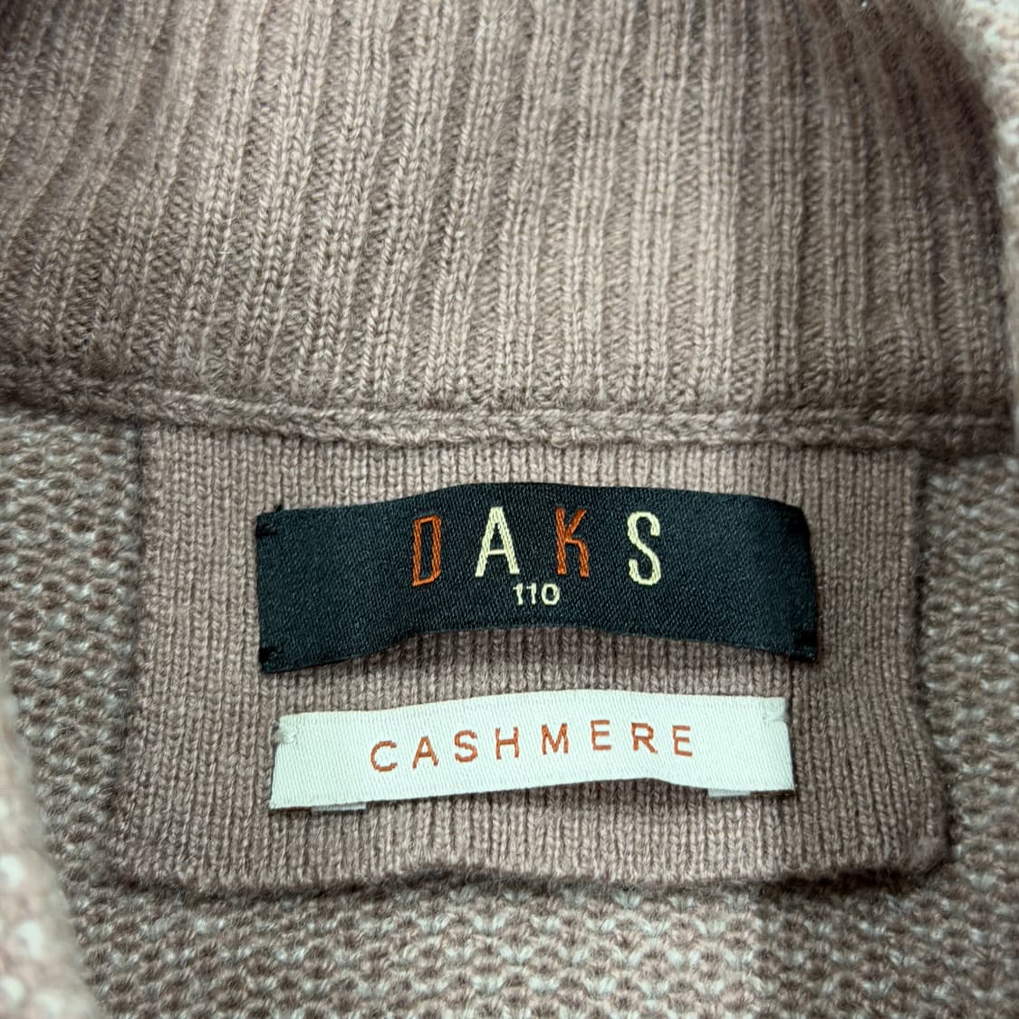 DAKS 닥스 캐시미어 반집업 니트 110 2XL 상품이미지5