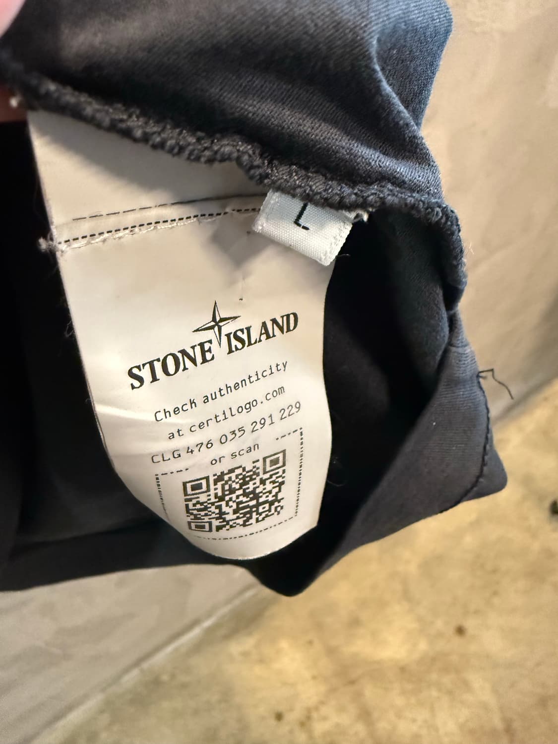 스톤아일랜드 STONE ISLAND 패치 로고 반팔 티셔츠 블랙L 상품이미지6