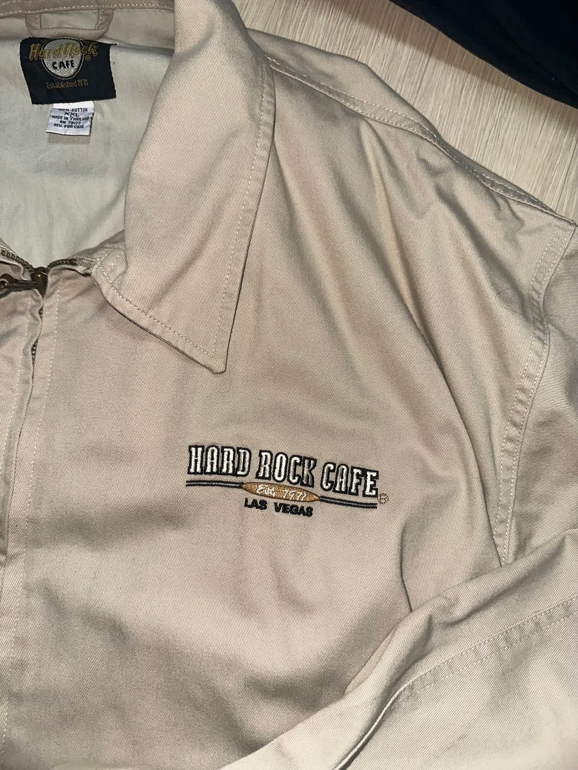 하드락카페 빈티지 자켓 베이지 XXL 상품이미지1