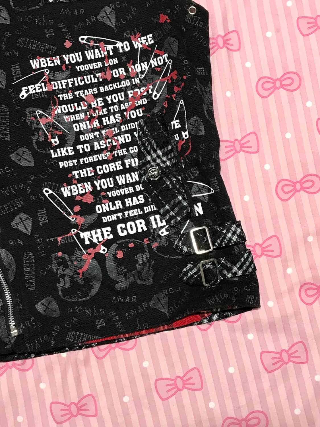 GLP (Gothic Lolita & Punk) 고딕 펑크 조끼 고스 상품이미지2