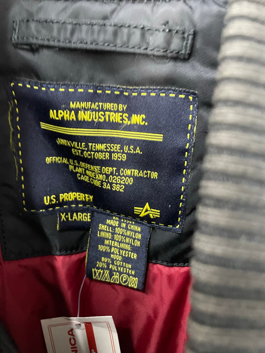 알파 인더스트리 MA-1 블랙 항공 자켓 H979 상품이미지6