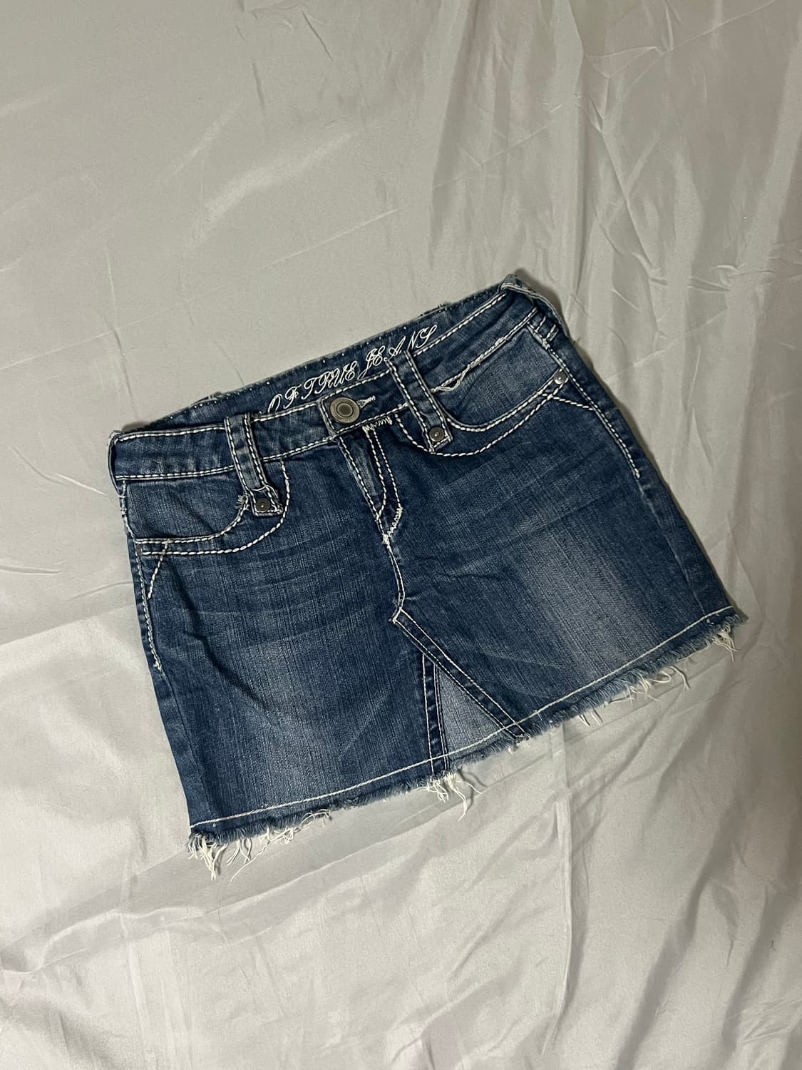 ✨vintage stitch point denim skirt✨ 상품이미지1