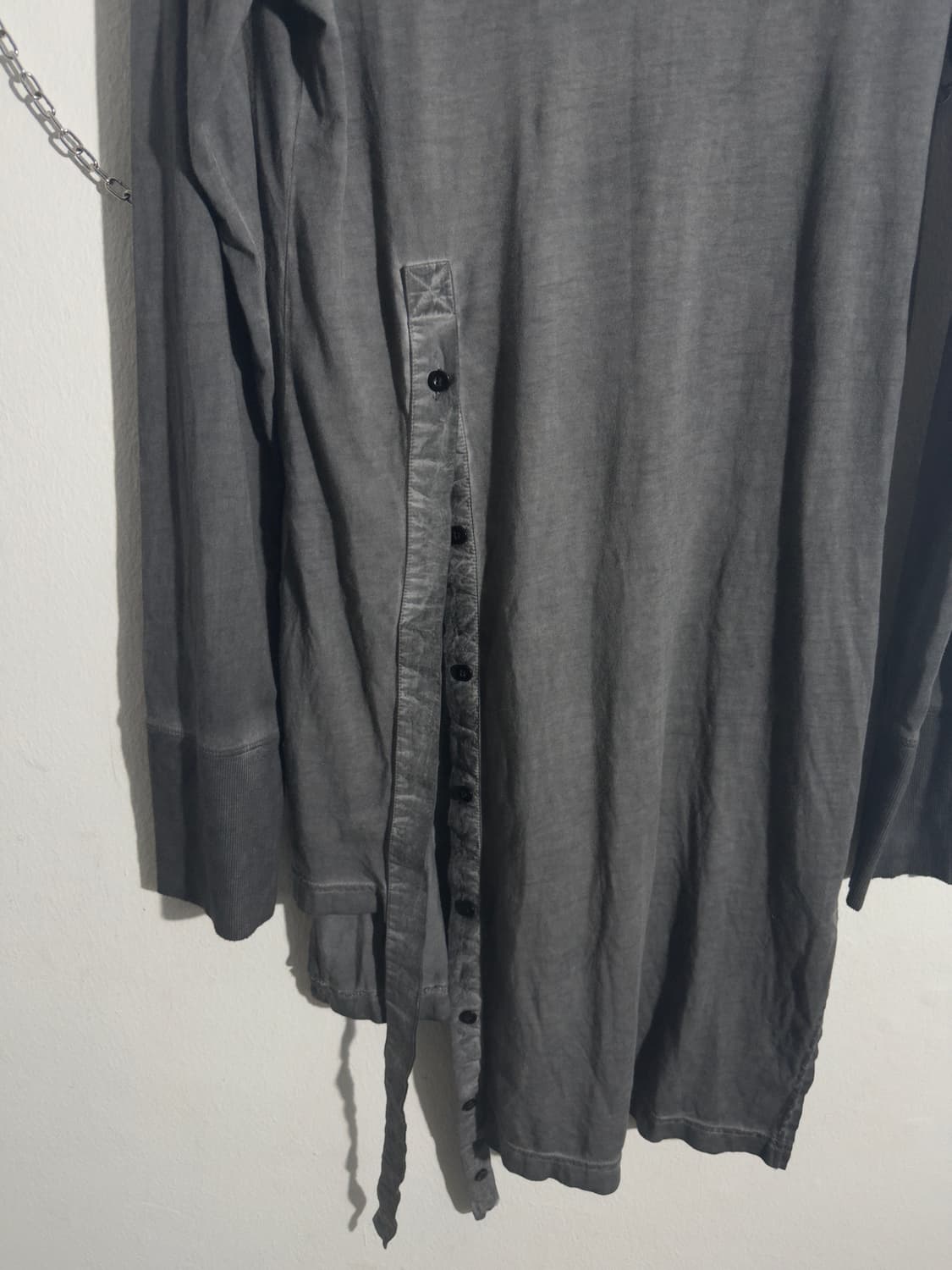 바바라 이 공기니 탄닌워시드 버튼스트링 롱슬리브 상품이미지2