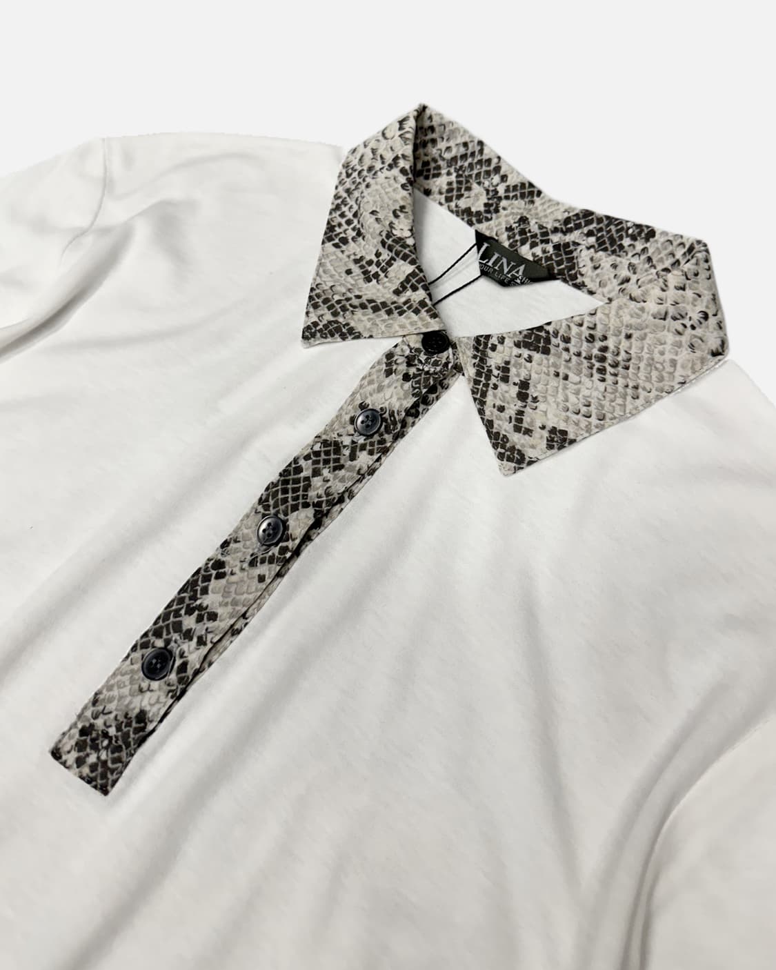 python collar crop pk t-shirt 상품이미지2