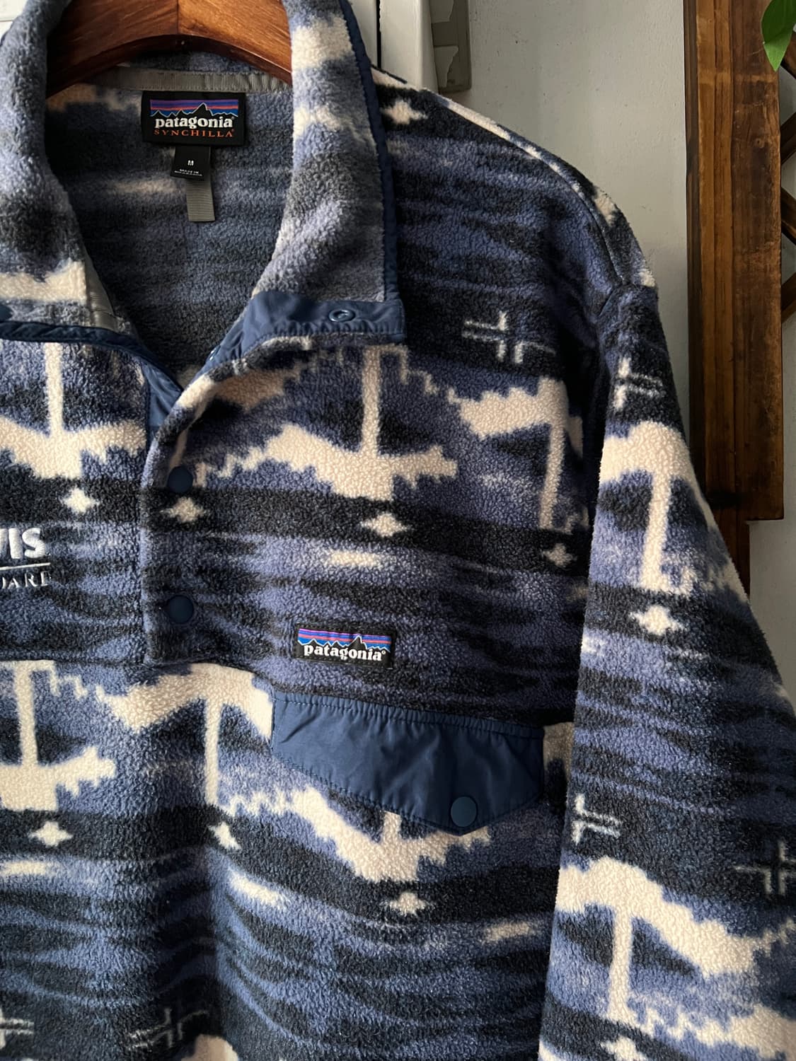 [M]파타고니아 신칠라 나바호 패턴 플리스 풀오버 스웻셔츠 상품이미지3