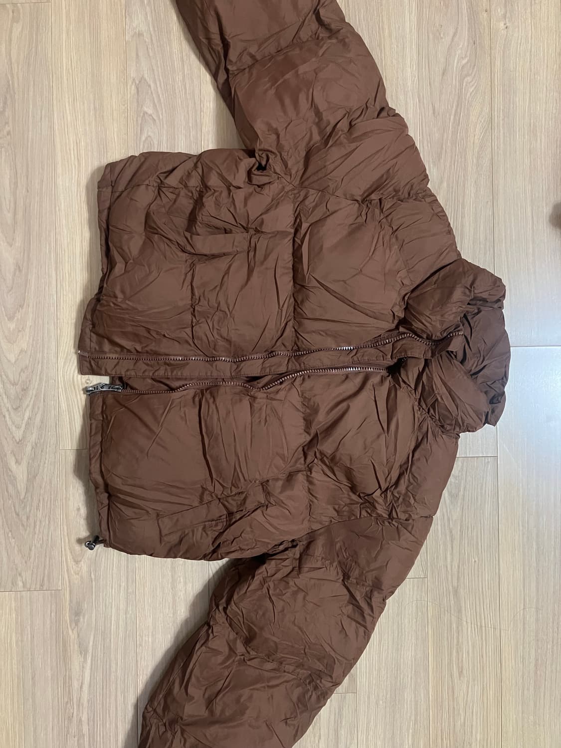 비터셀즈 브라운 숏패딩 상품이미지1