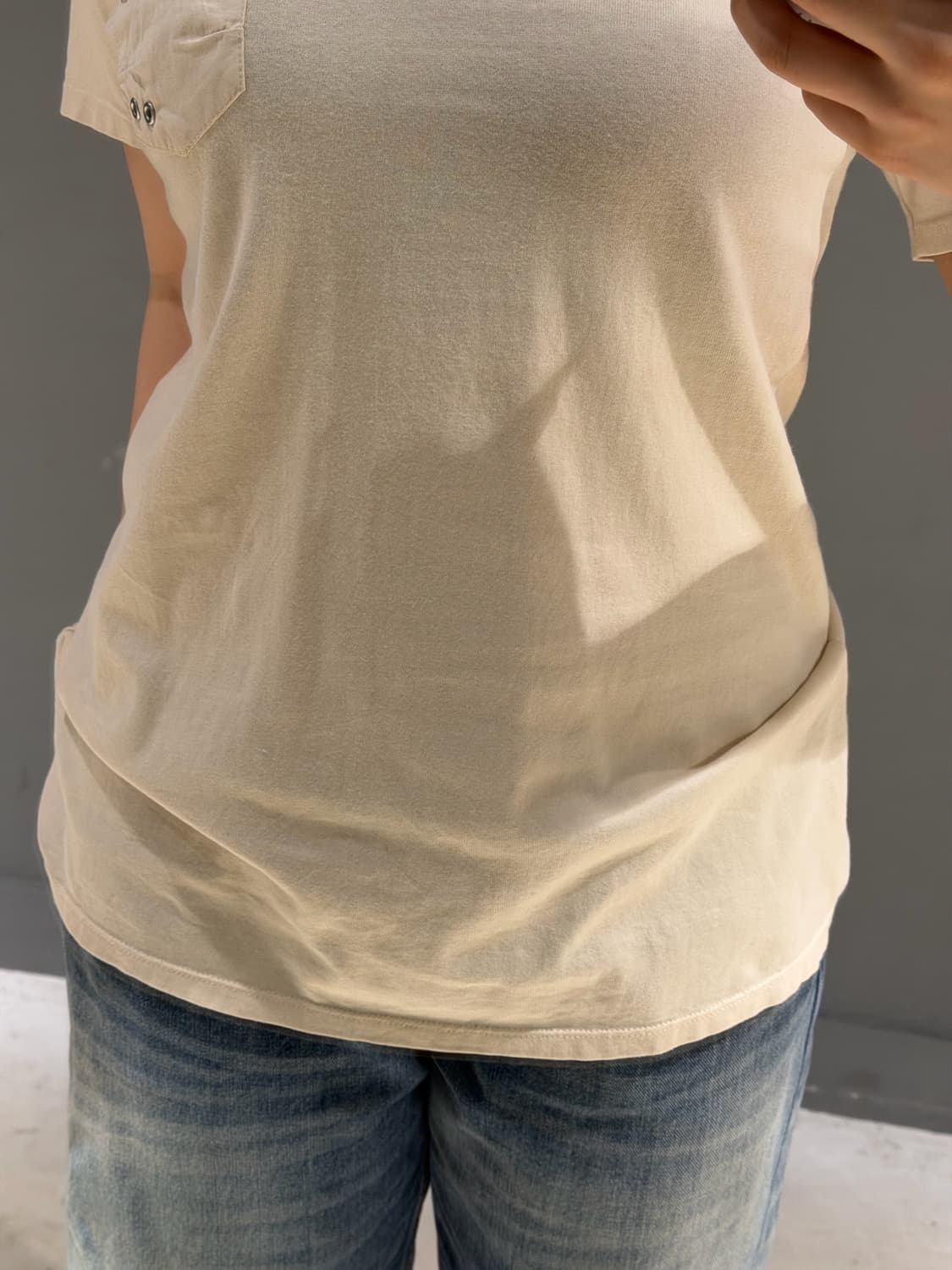 Avirex minimal design pocket t-shirt 상품이미지5