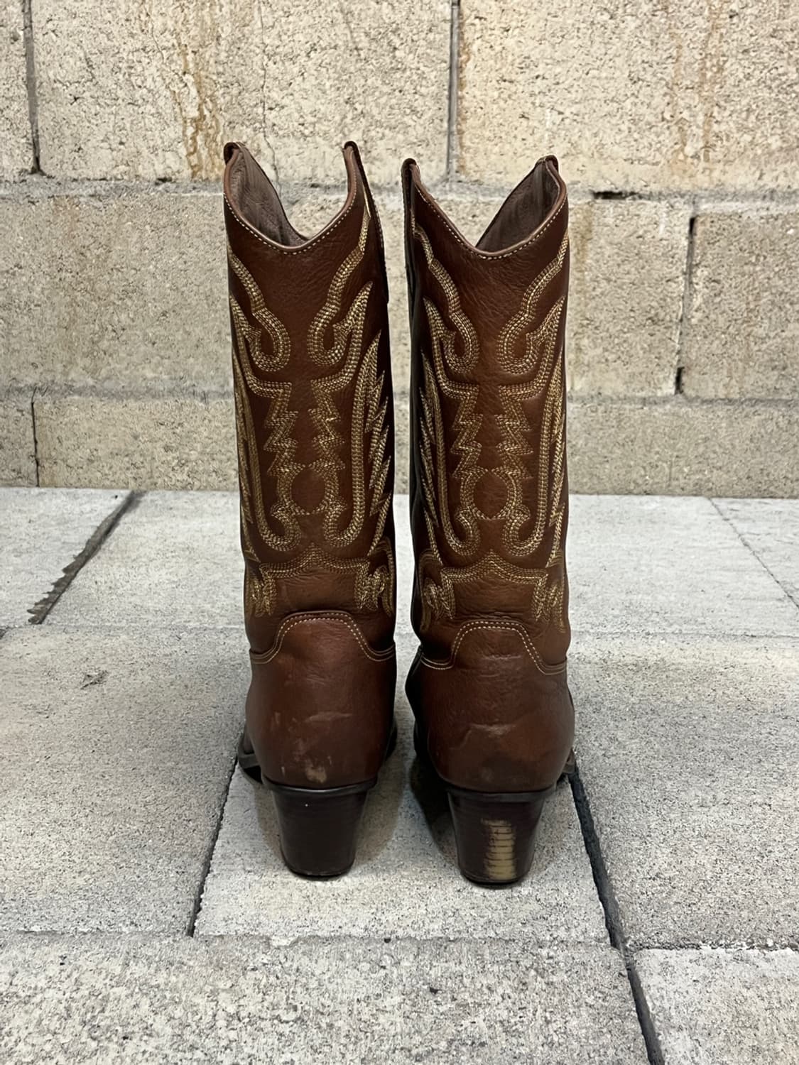 버팔로 브라운 레더 웨스턴 부츠 상품이미지4