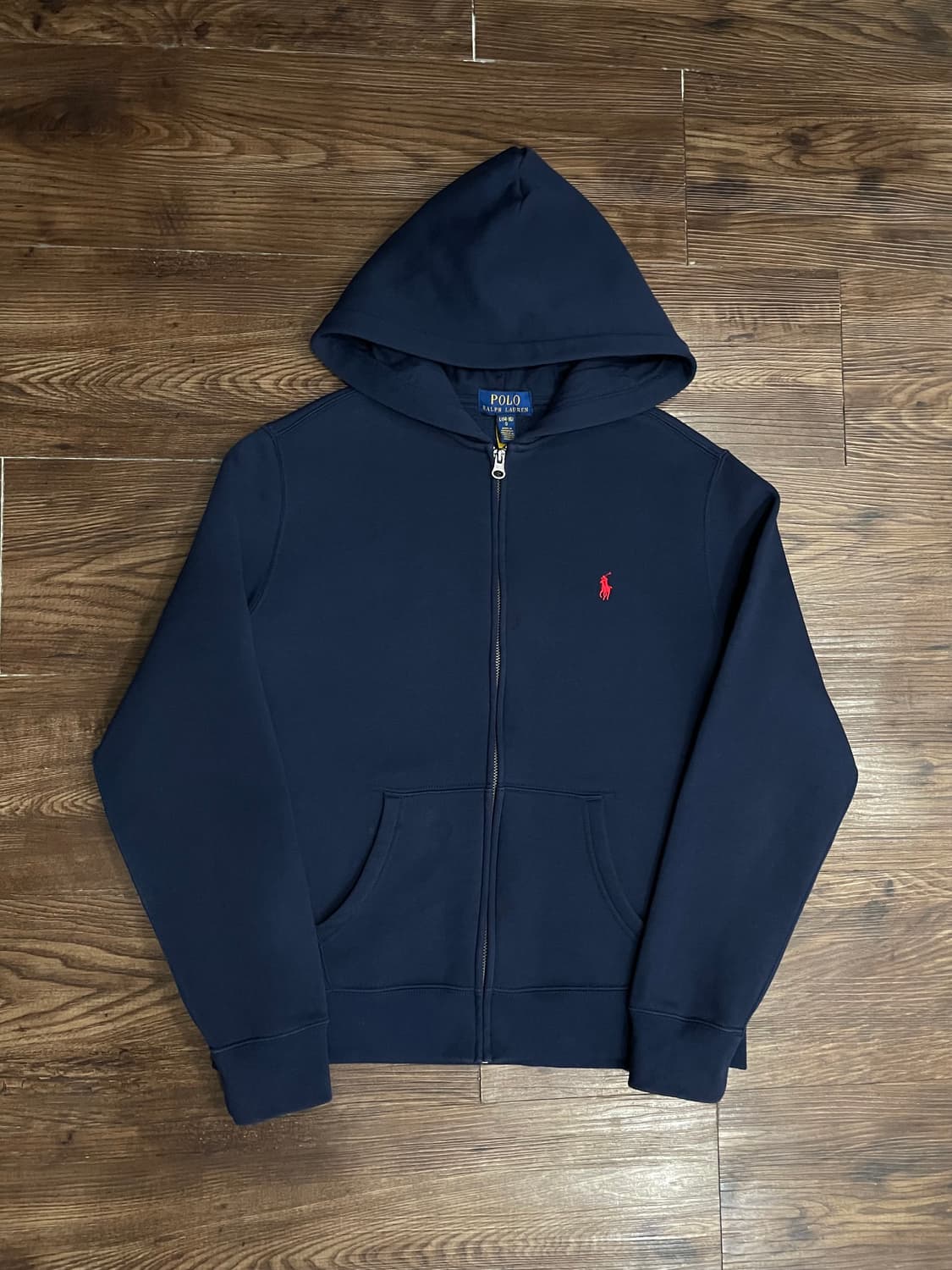 폴로 랄프로렌 네이비 후드집업 상품이미지1