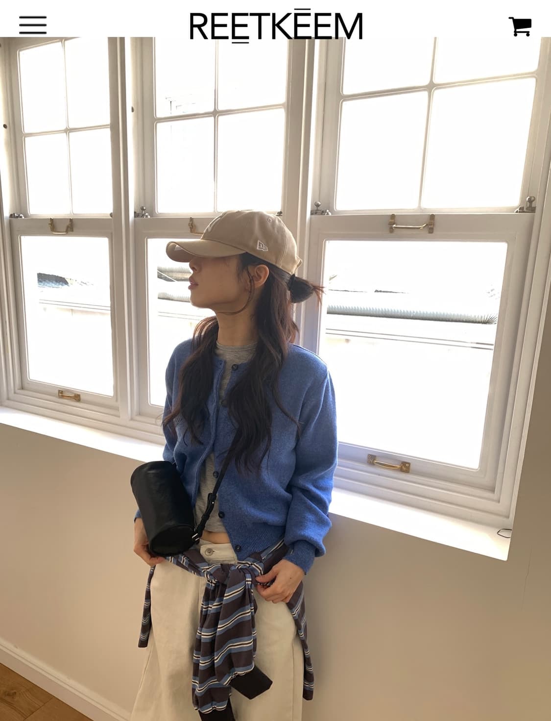 릿킴 reetkeem 블루 가디건 상품이미지1