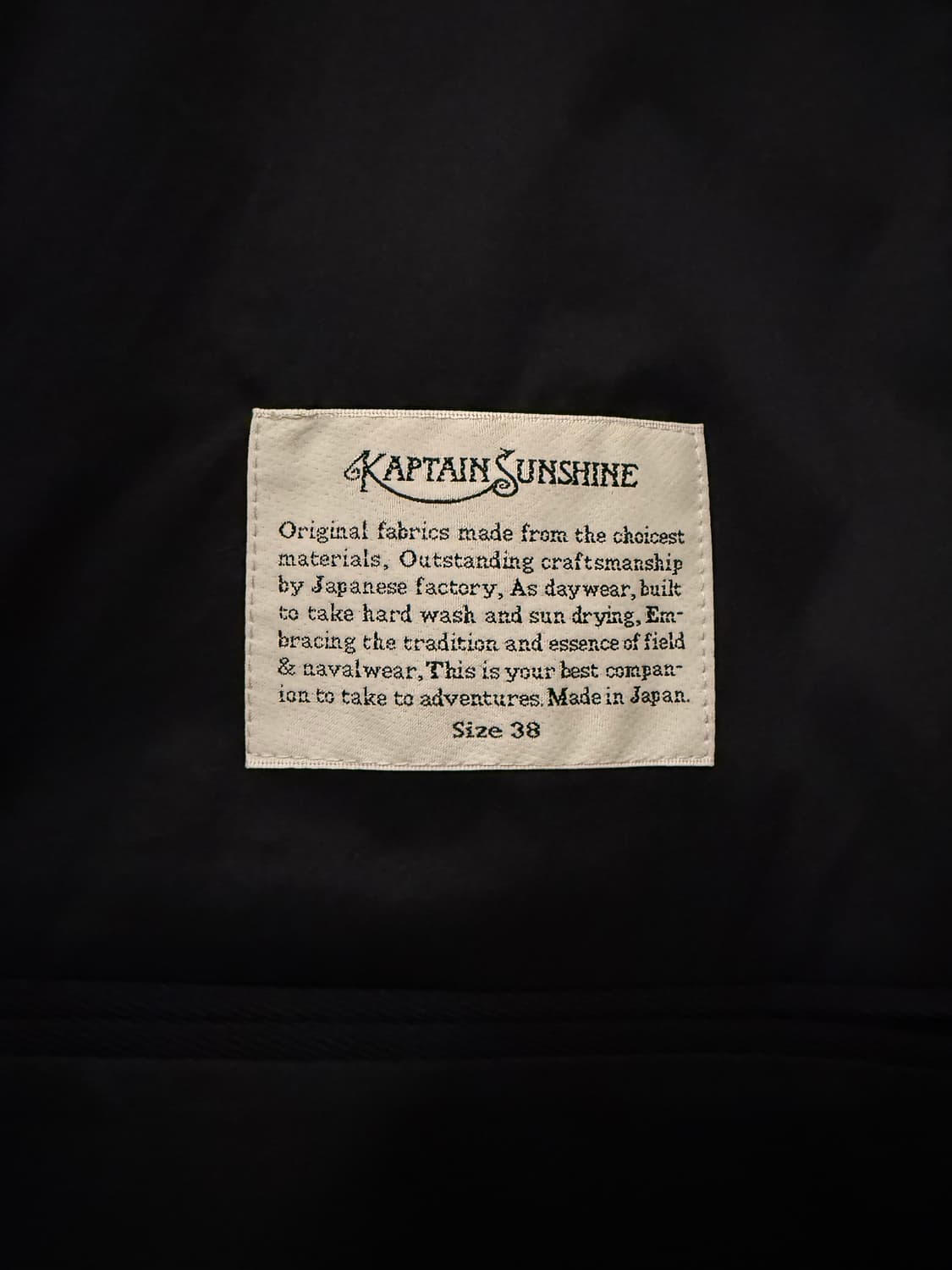 21FW 캡틴 선샤인 워커 코트 네이비 38 상품이미지6