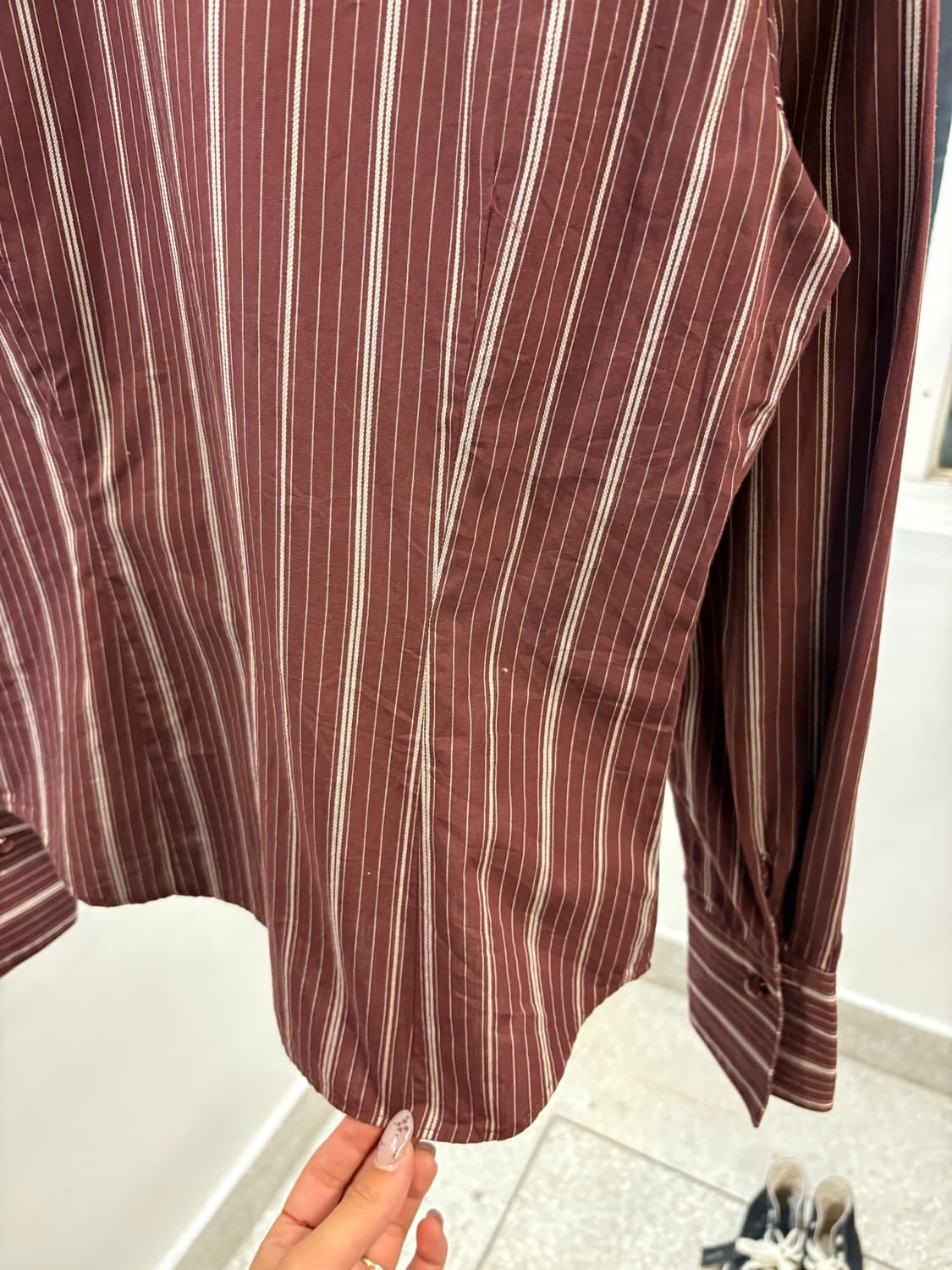 Grace Field wine stripe shirt 상품이미지7